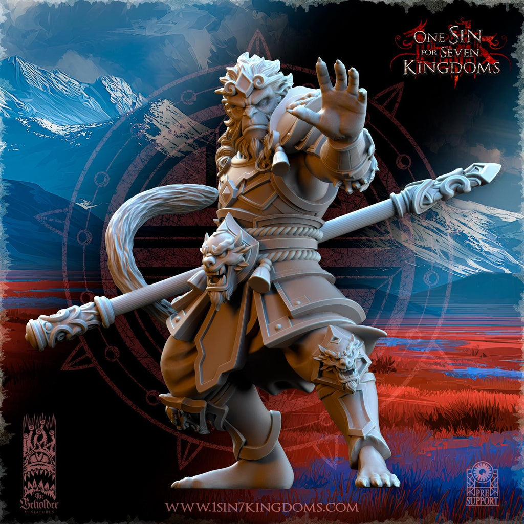 Houwang, the Monkey King in 12k by The Beholder Miniatures
