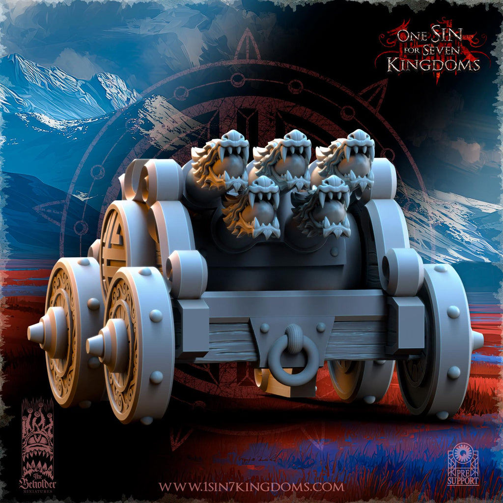 Astarii Dynasty Rocket Battery in 12k by The Beholder Miniatures