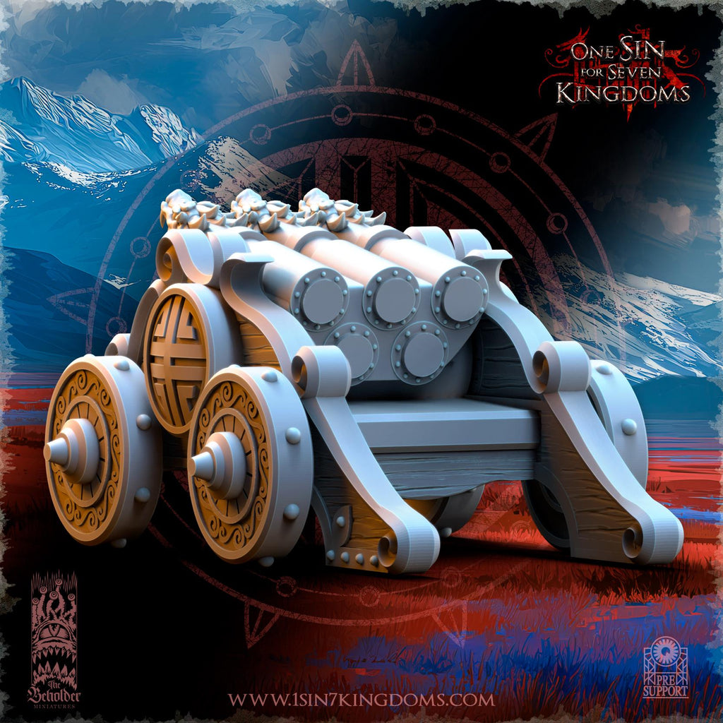 Astarii Dynasty Rocket Battery in 12k by The Beholder Miniatures