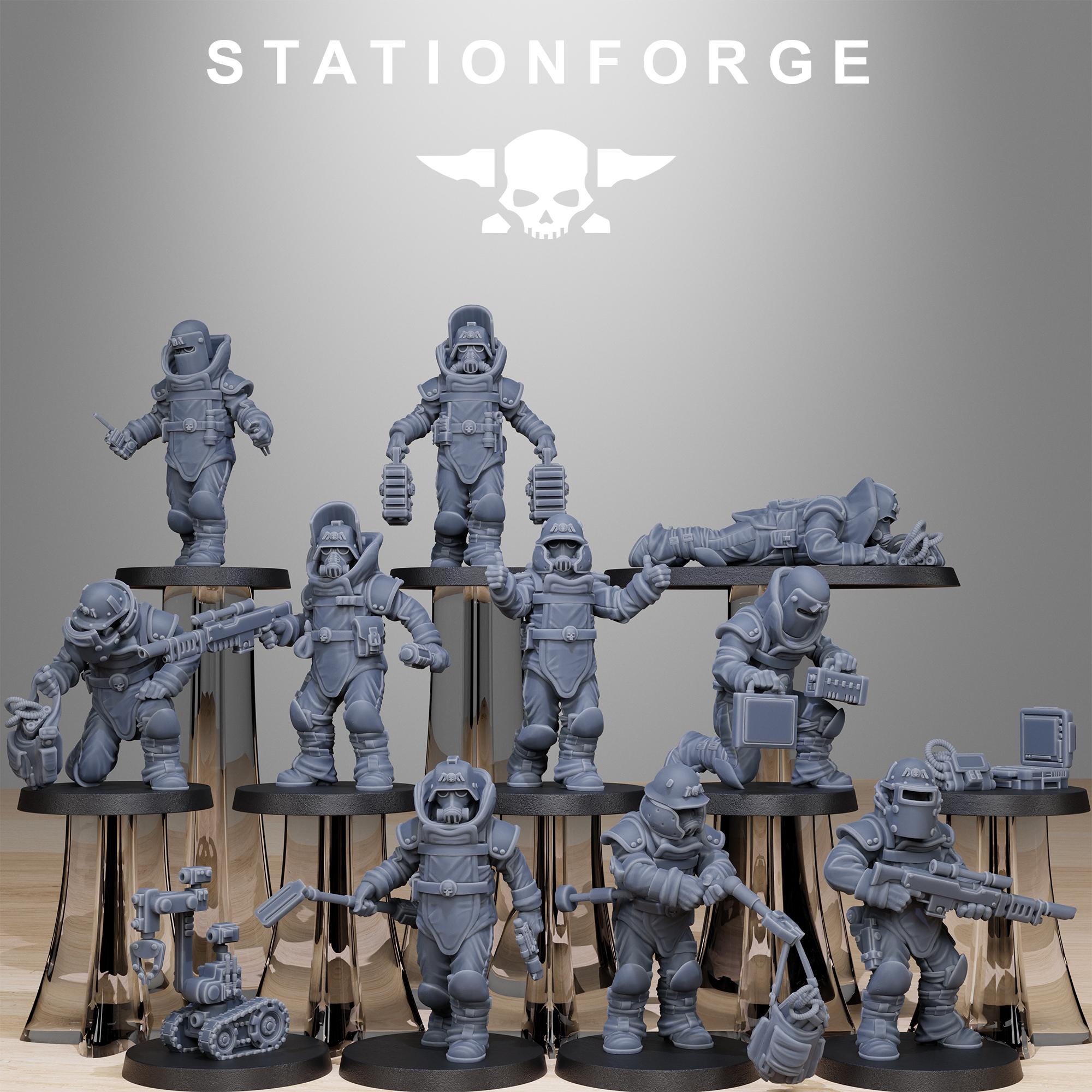 GrimGuard Bomb Squad 10 Models - in 12k - Station Forge