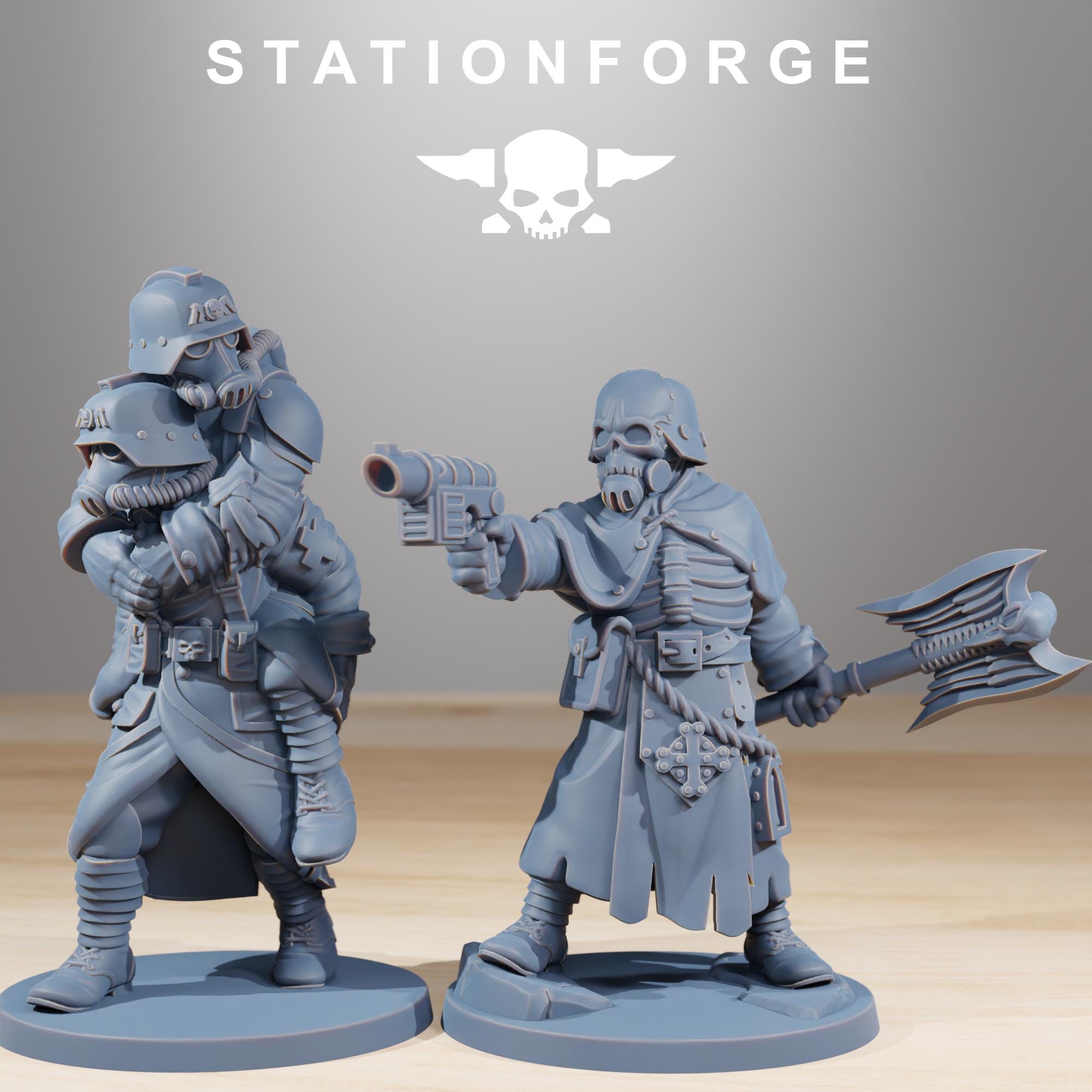 GrimGuard Casualties 11 Models - in 12k - Station Forge
