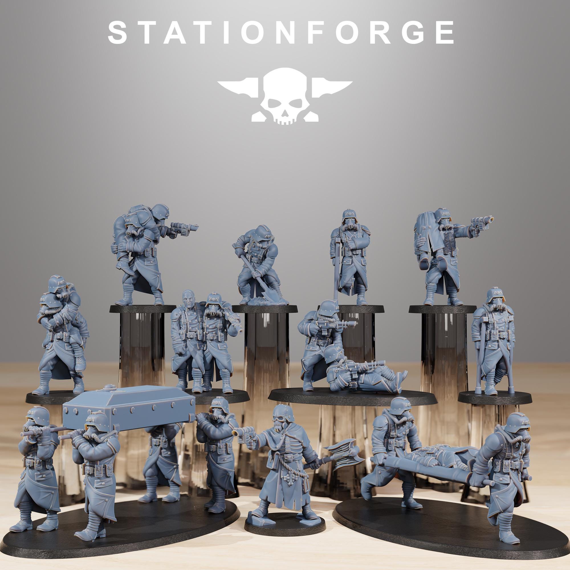 GrimGuard Casualties 11 Models - in 12k - Station Forge