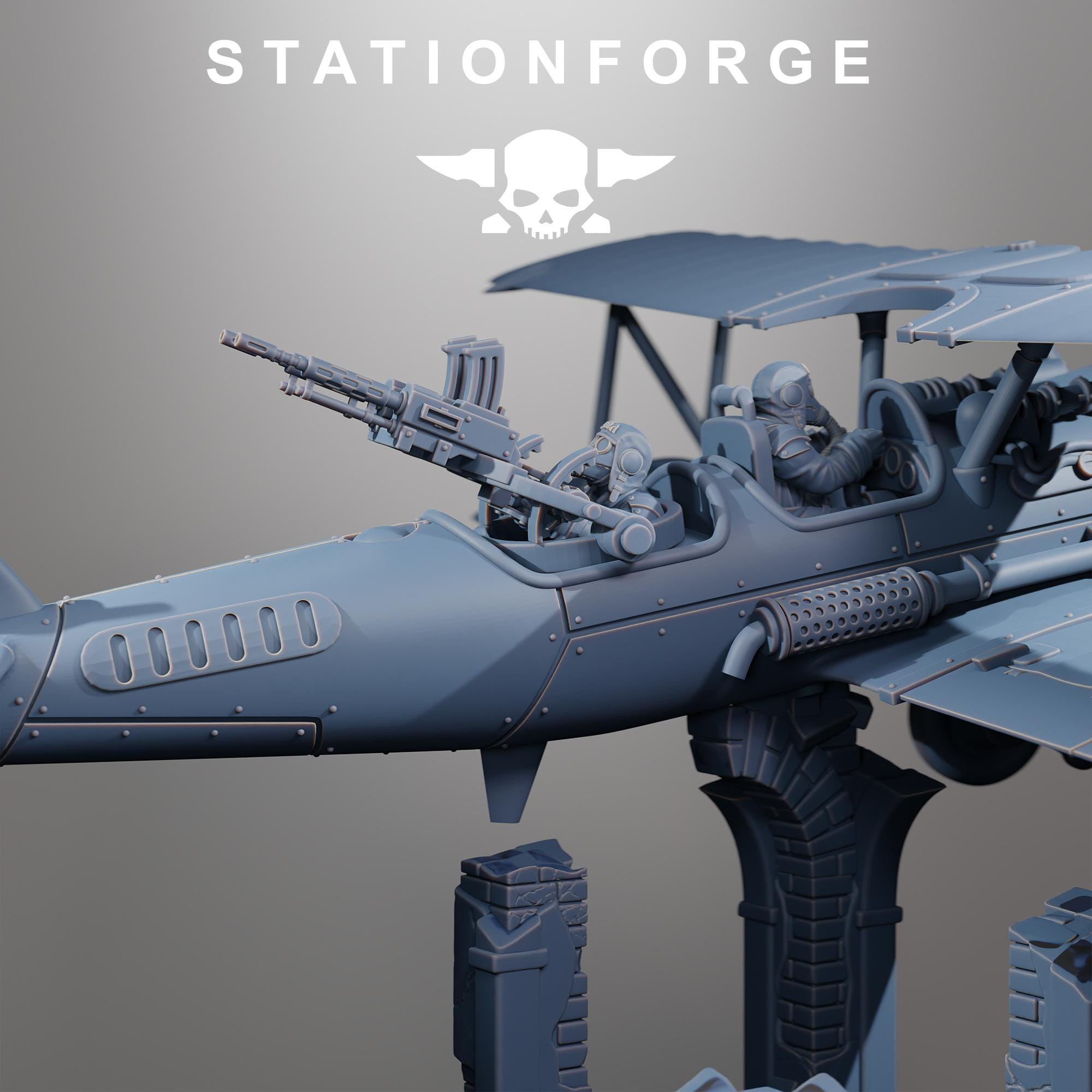GrimGuard SF-14A Biplane - in 12k -  by Station Forge