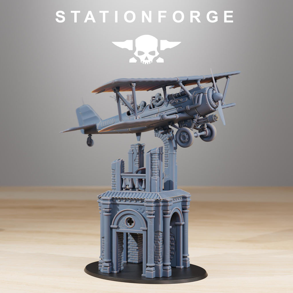 GrimGuard SF-14A Biplane - in 12k -  by Station Forge