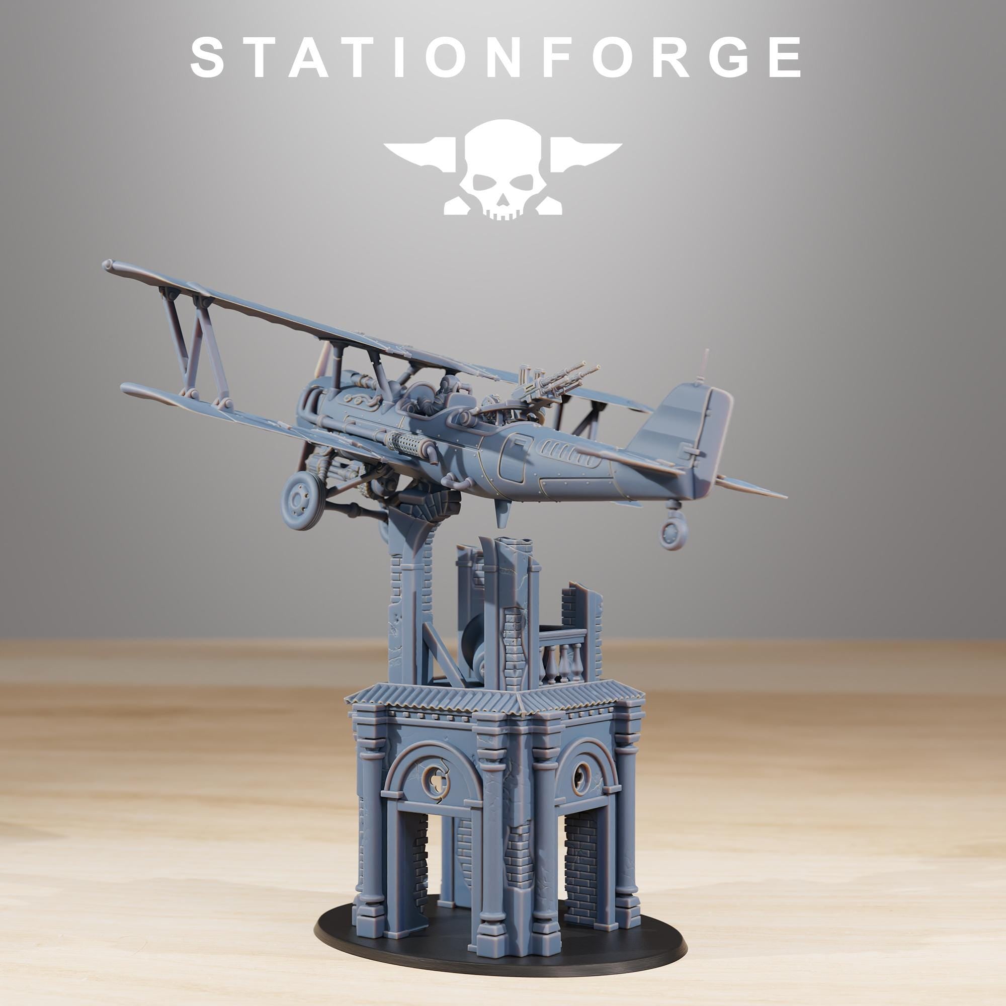 GrimGuard SF-14A Biplane - in 12k -  by Station Forge