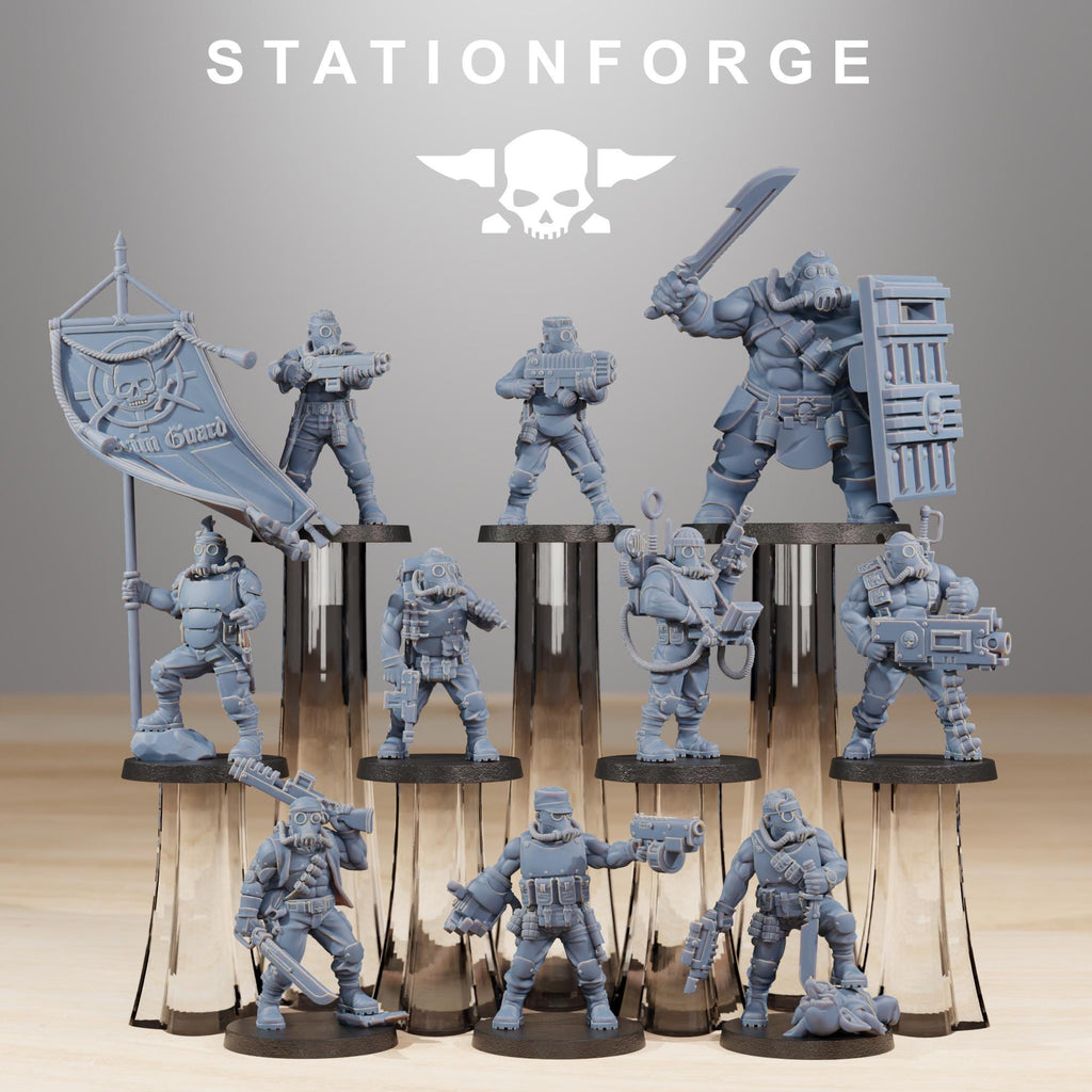 GrimGuard Hunters 10 Models - in 12k - Station Forge