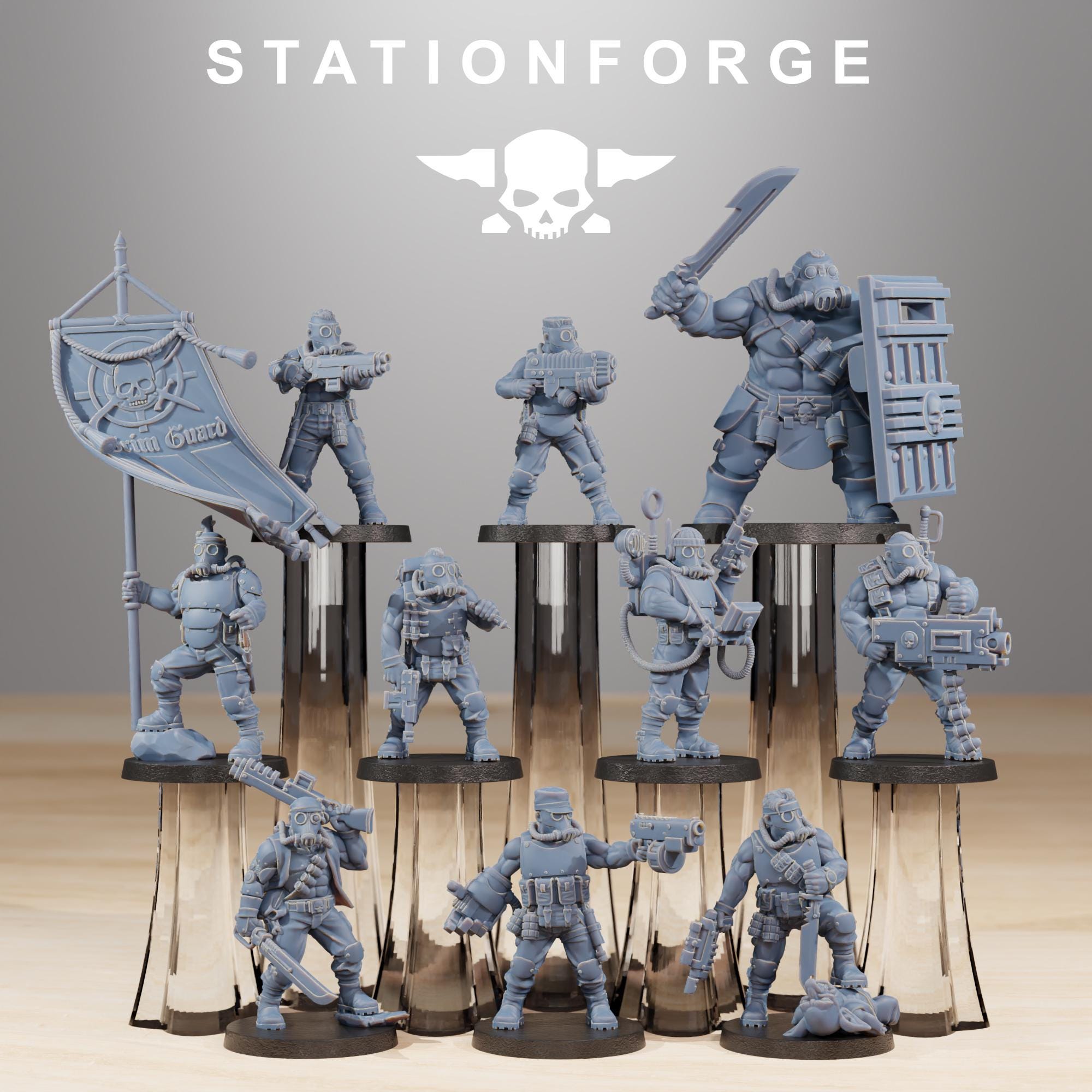 GrimGuard Hunters 10 Models - in 12k - Station Forge
