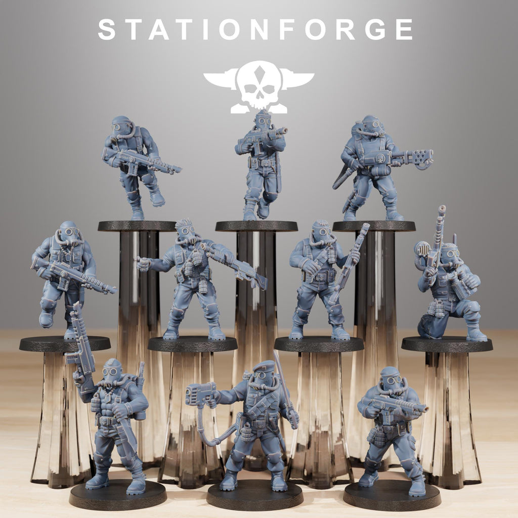 GrimGuard Jungle Fighters  10 Models - in 12k - by Station Forge