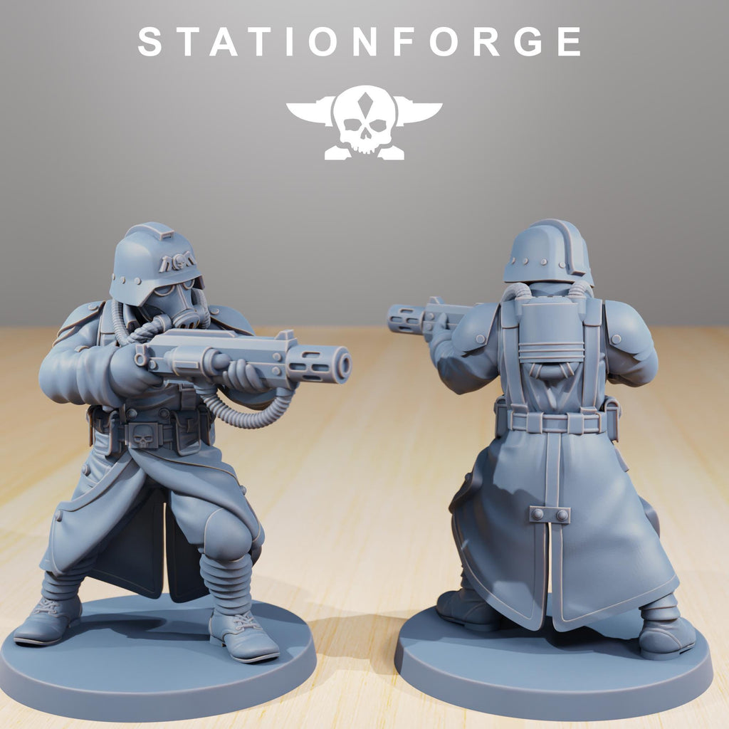 GrimGuard Command Force  5 Models - in 12k - by Station Forge