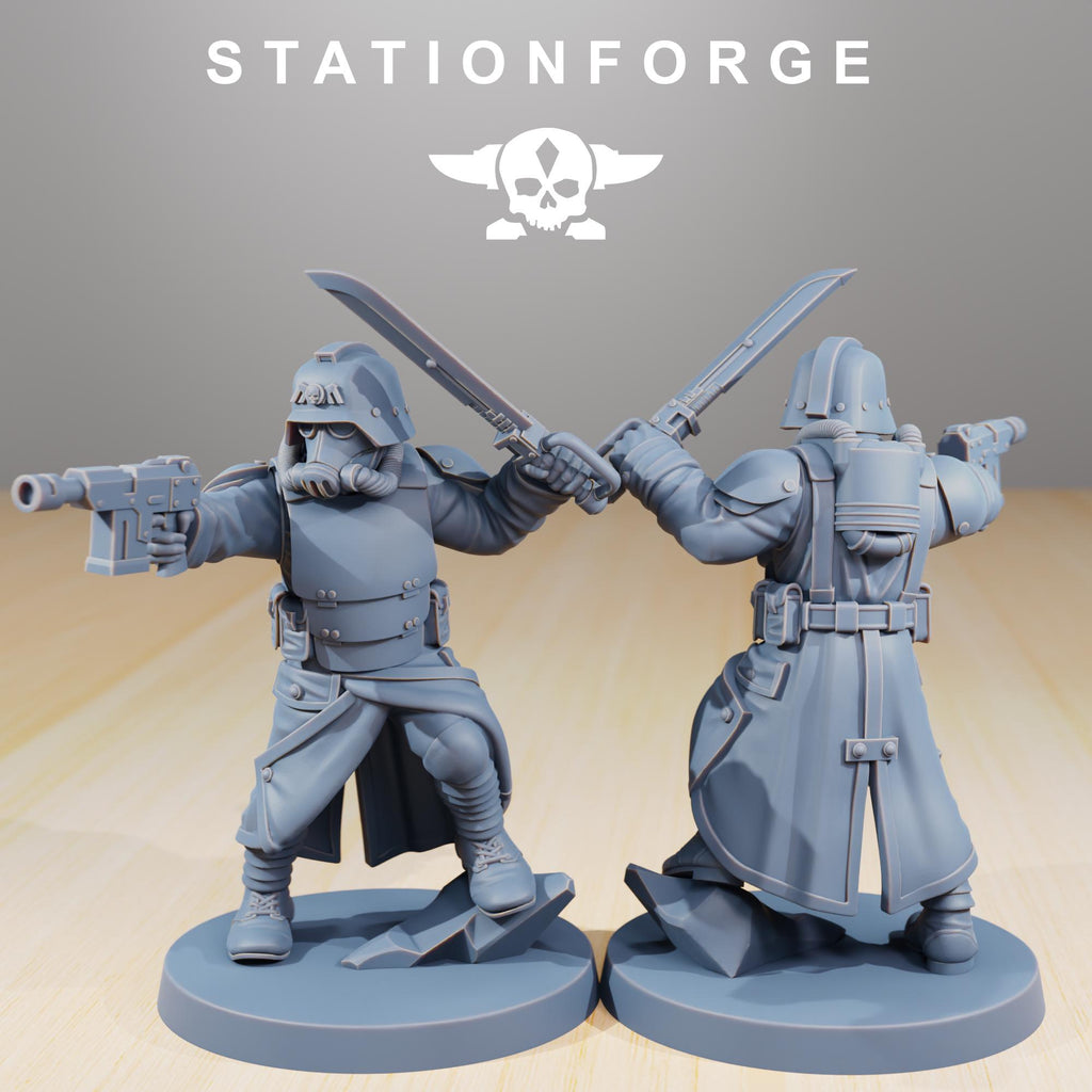 GrimGuard Command Force  5 Models - in 12k - by Station Forge