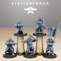 GrimGuard Command Force  5 Models - in 12k - by Station Forge