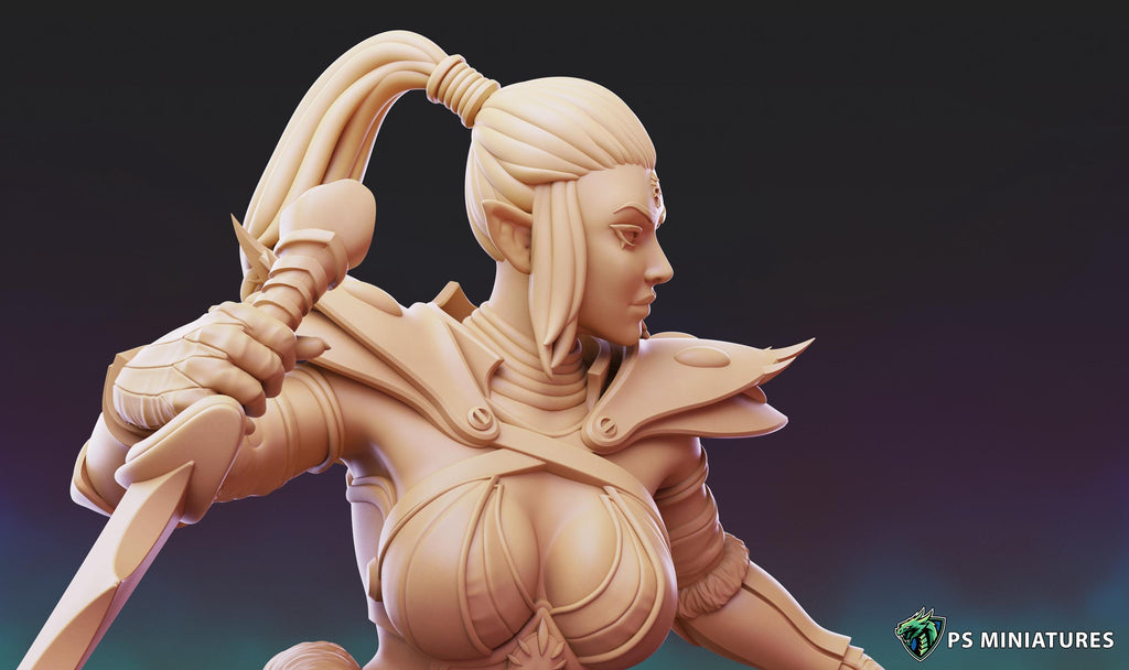 Dark Space Elves - Witches - 8 Different Poses  - 12k Resolution