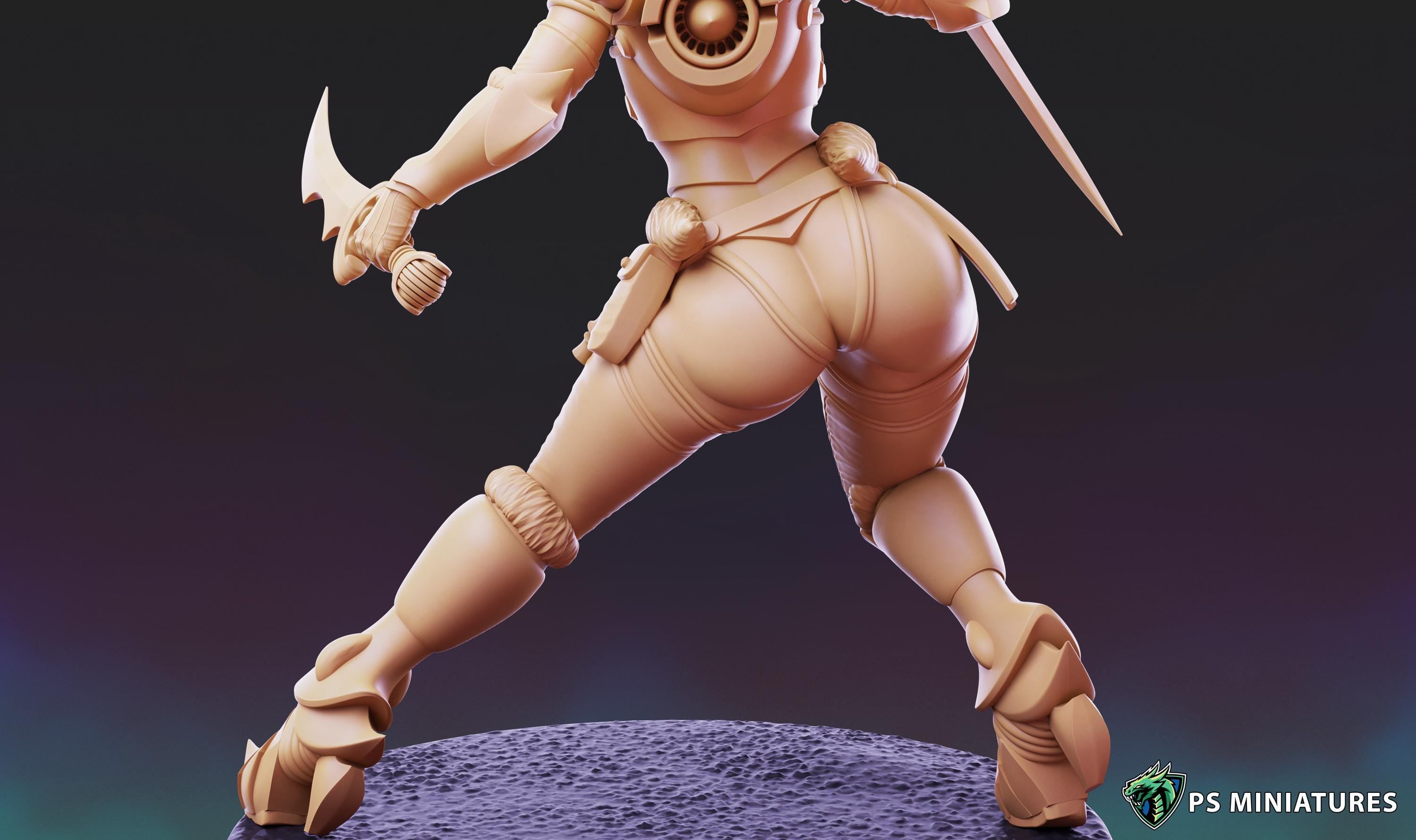 Dark Space Elves - Witches - 8 Different Poses  - 12k Resolution