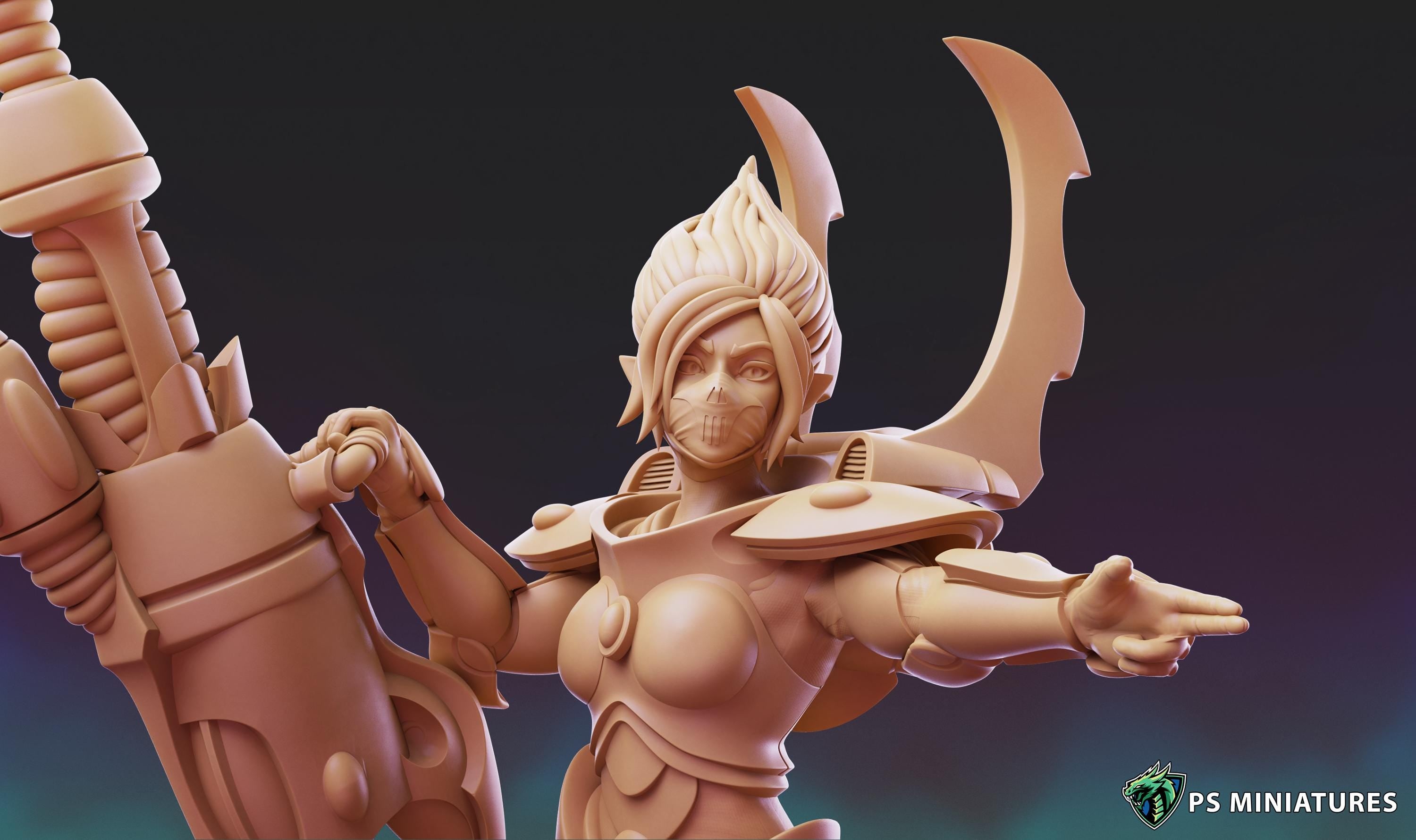 Space Elf Soul Stealers - 2 Variants - 5 Models - 12k Resolution