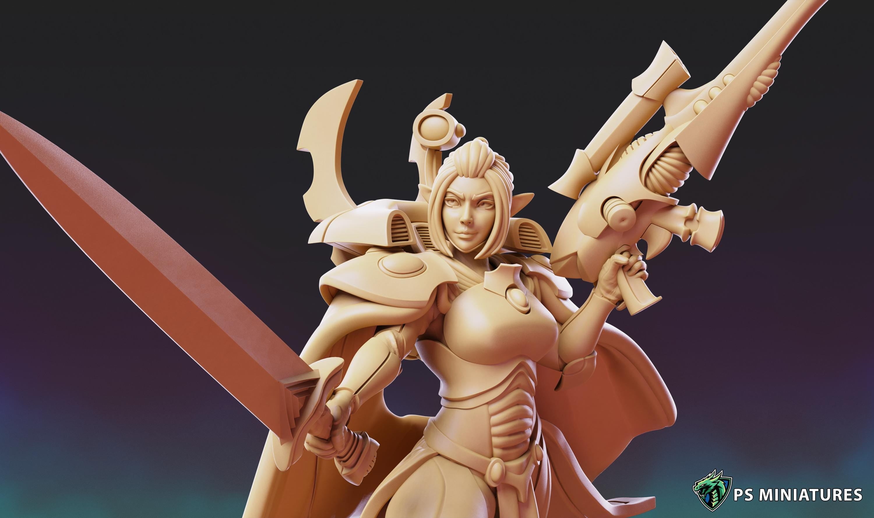 Space Elf Vanquishers - 12k Resolution - PSMinis