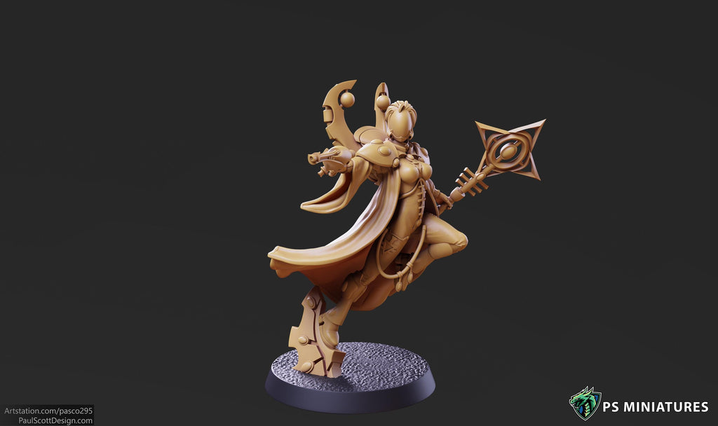 Space Elf Warmancers - no wings - 2 Models - 12k Resolution - PSMinis
