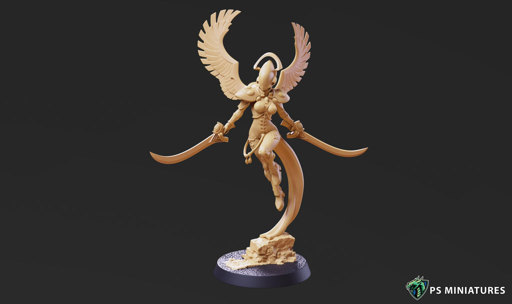 Space Elf Warmancer Pack#3 - 2 Models - 12k Resolution PSMinis
