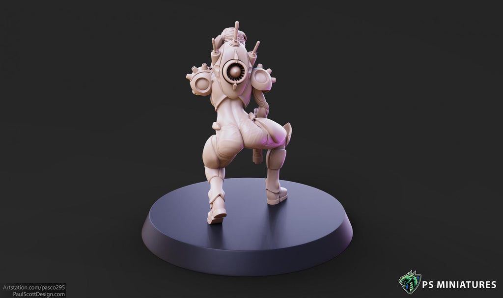 Cyberpunk Mercenaries - 3 Models - 12k Resolution PSminis