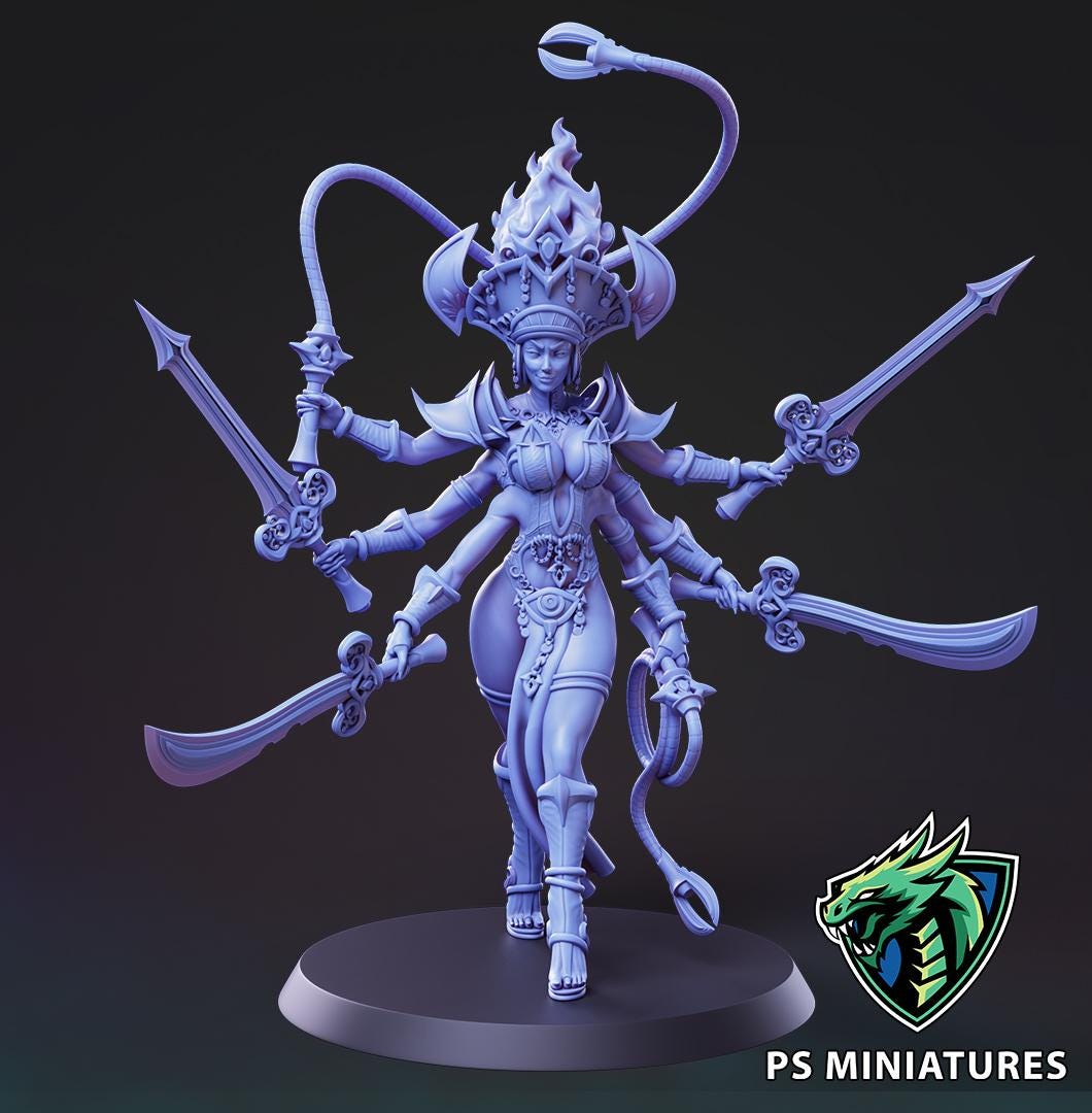 DarkLegion Pain Demon #1 - 2 Sizes - 12k Resolution - PSMinis