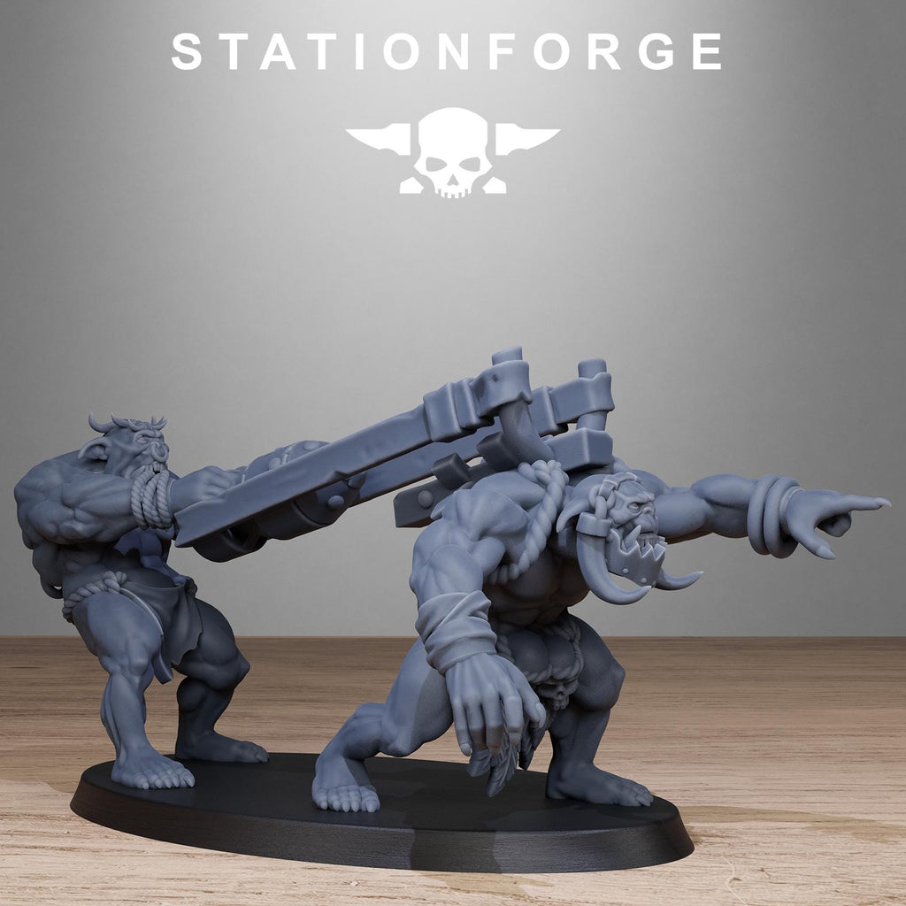 Orkaz Tribal Infantry 10 Models - in 12k - by Station Forge
