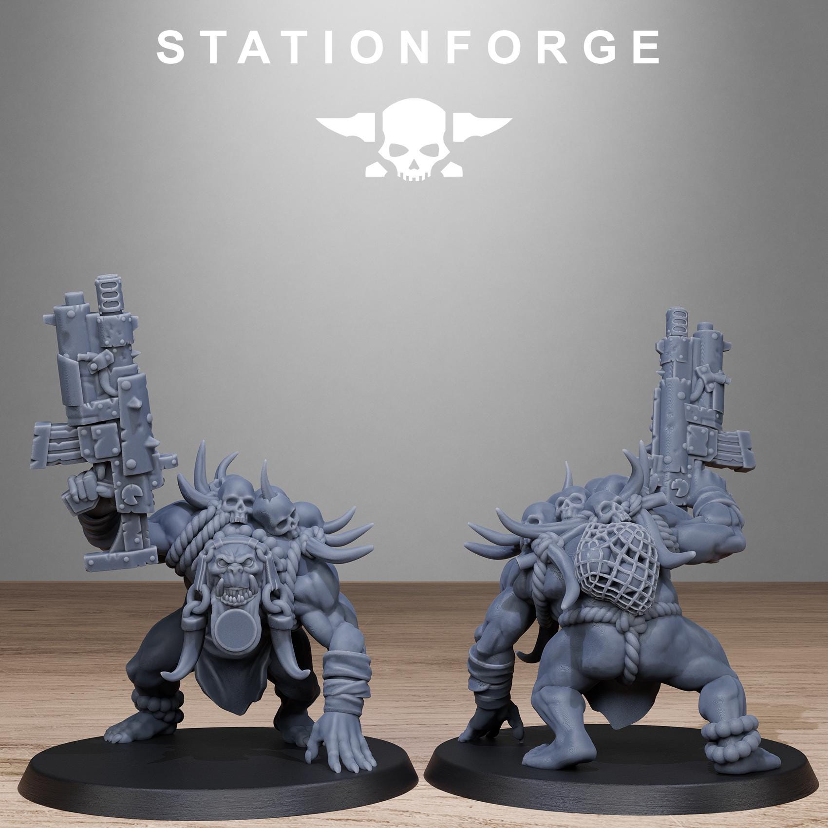 Orkaz Tribal Infantry 10 Models - in 12k - by Station Forge