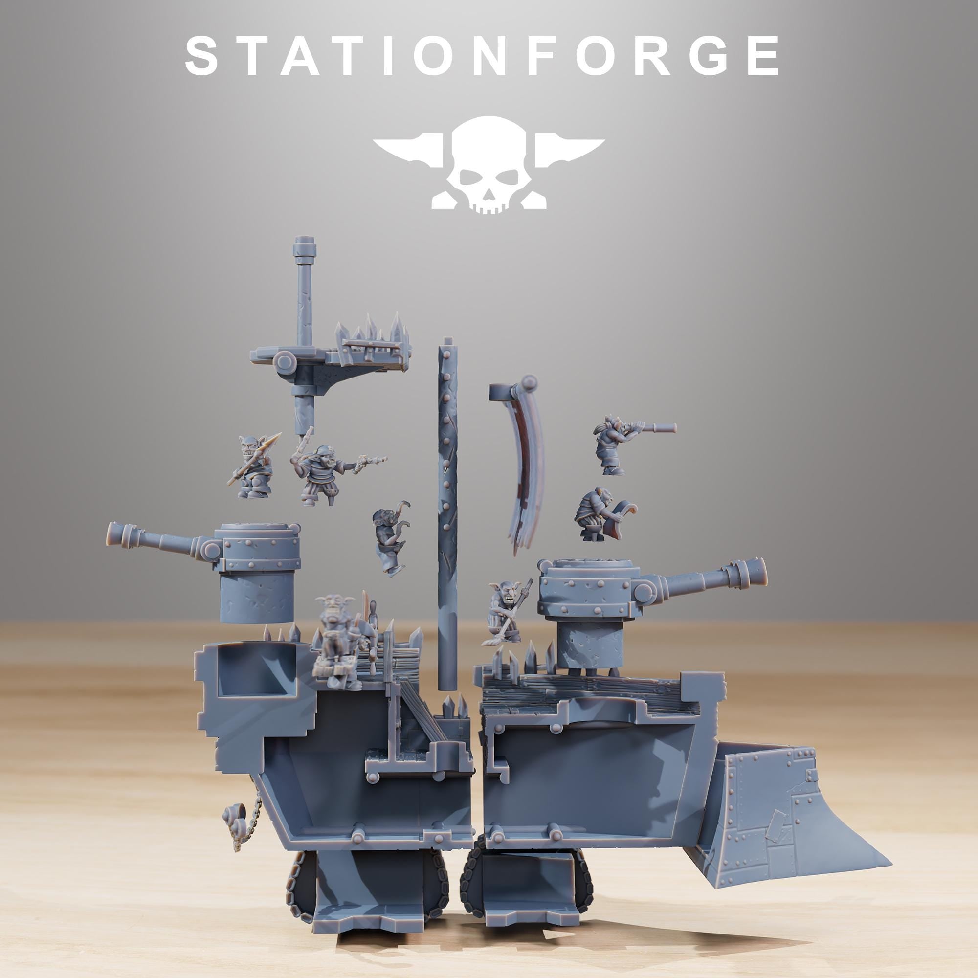 Gobs Short Pearl Battle Ship - in 12k - by Station Forge