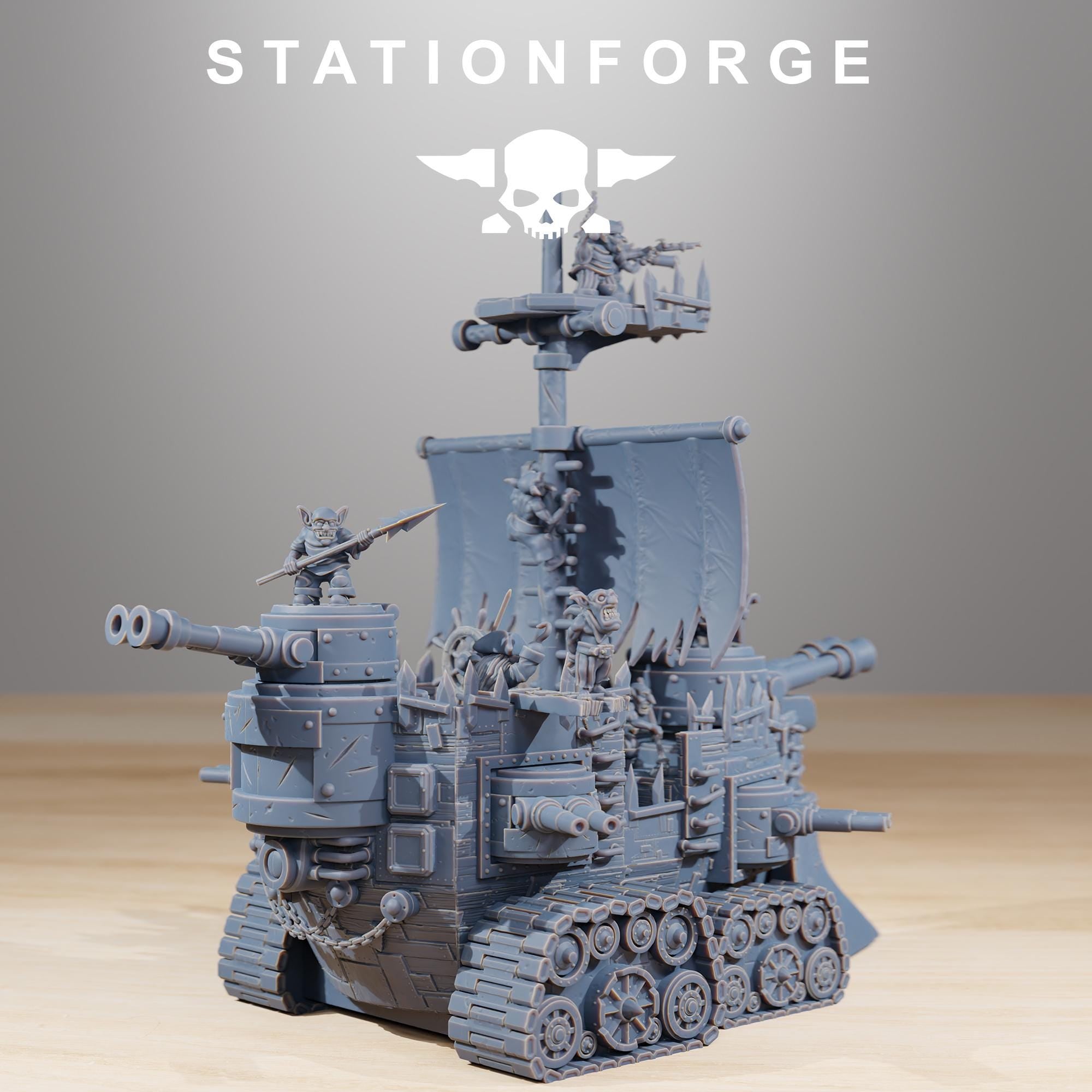 Gobs Short Pearl Battle Ship - in 12k - by Station Forge