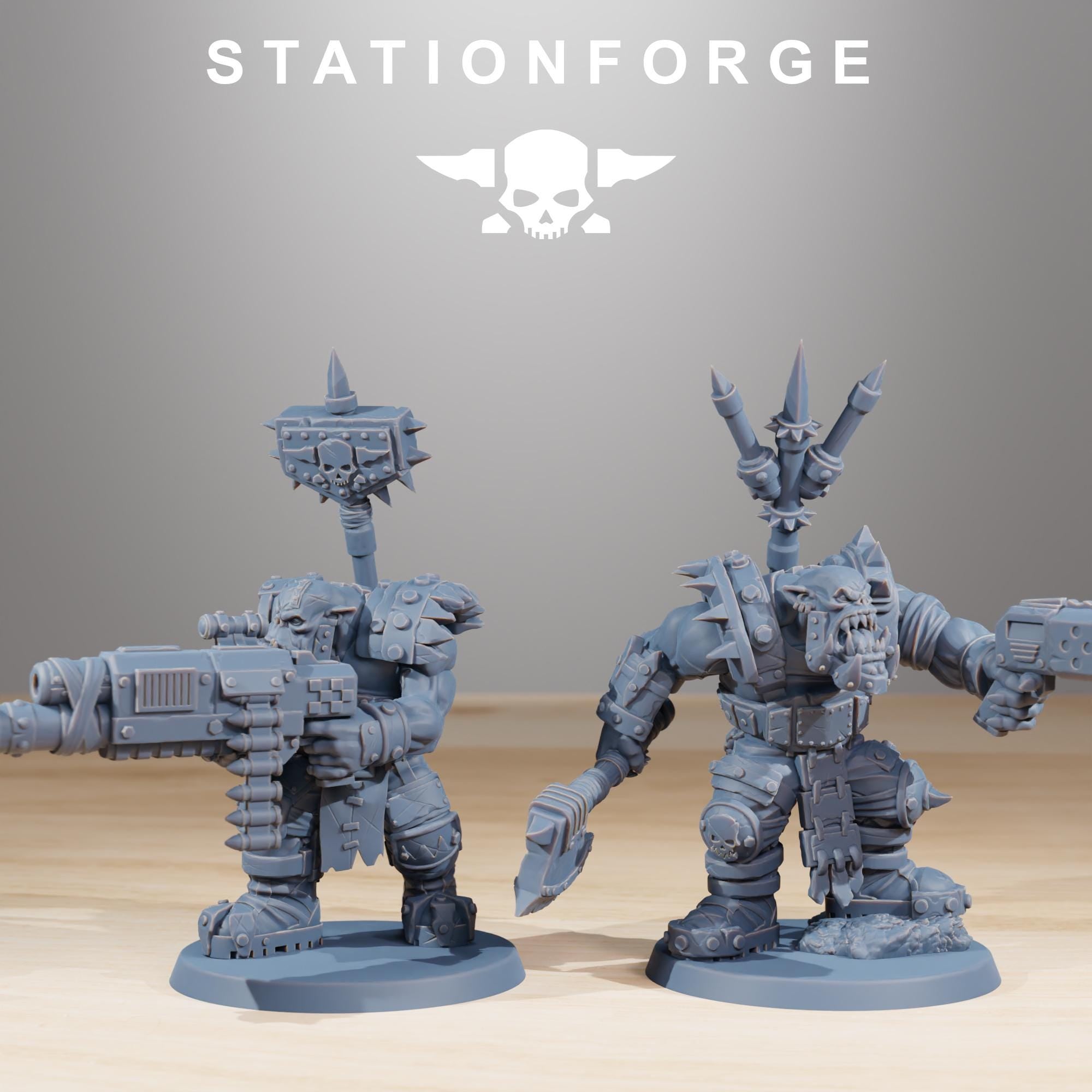 Orkaz SkullKrushers 10 Models - in 12k - by Station Forge