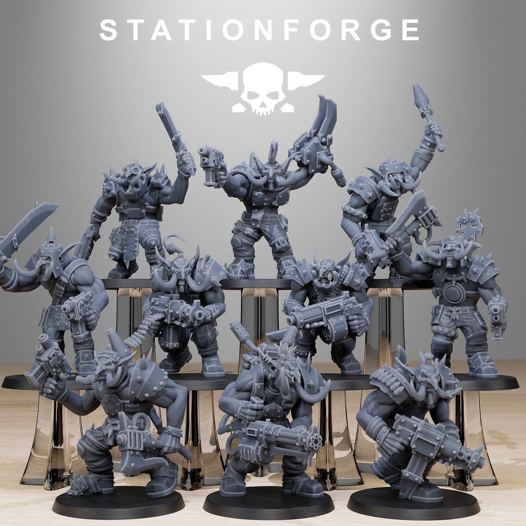 Orkaz Trolls 10 Models - in 12k - by Station Forge