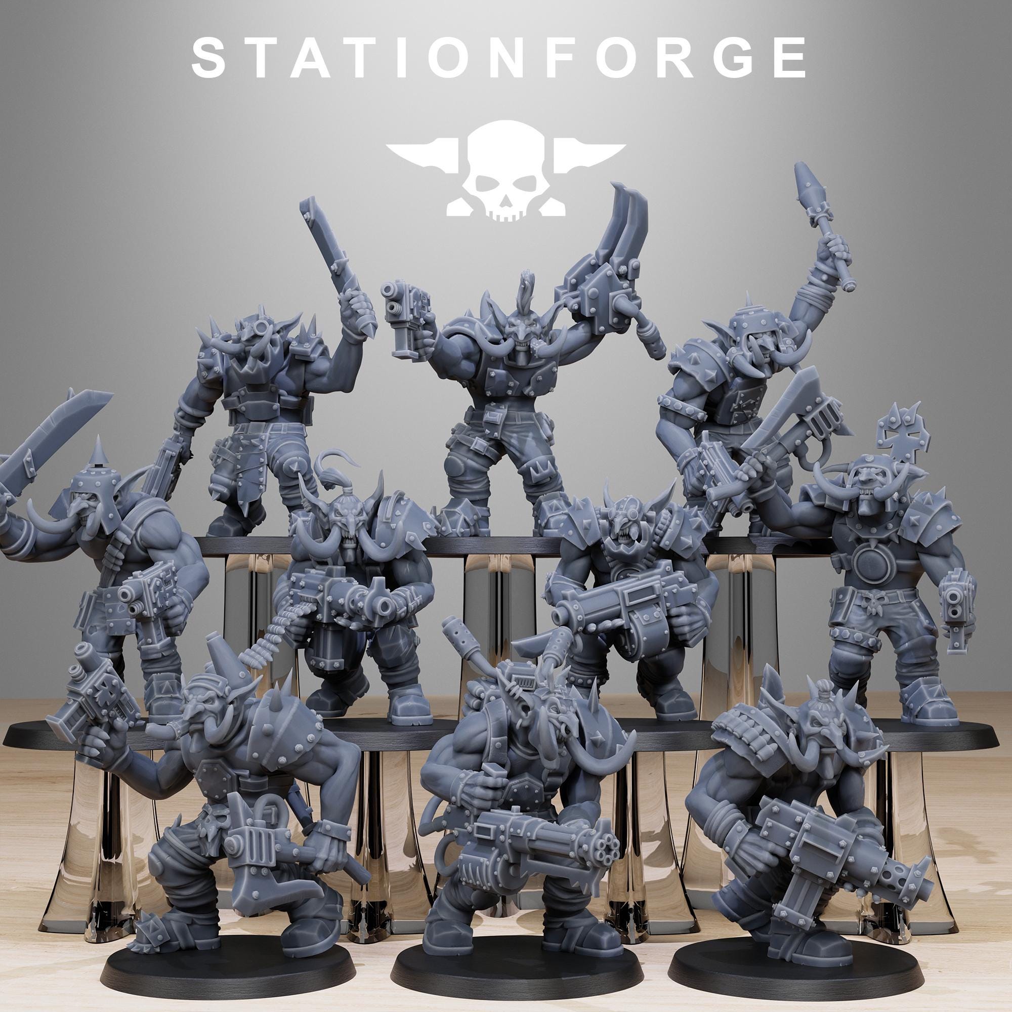 Orkaz Trolls 10 Models - in 12k - by Station Forge