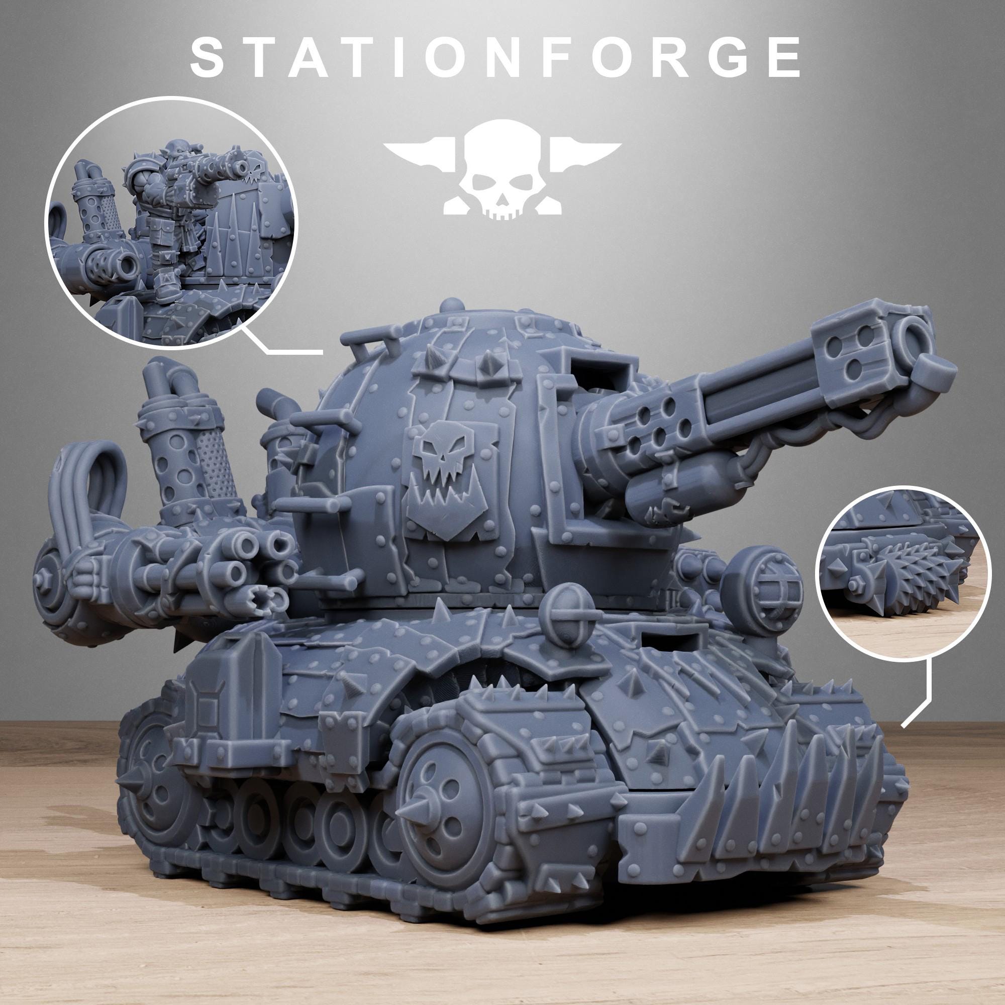 Orkaz Mini Tank - in 12k - by Station Forge