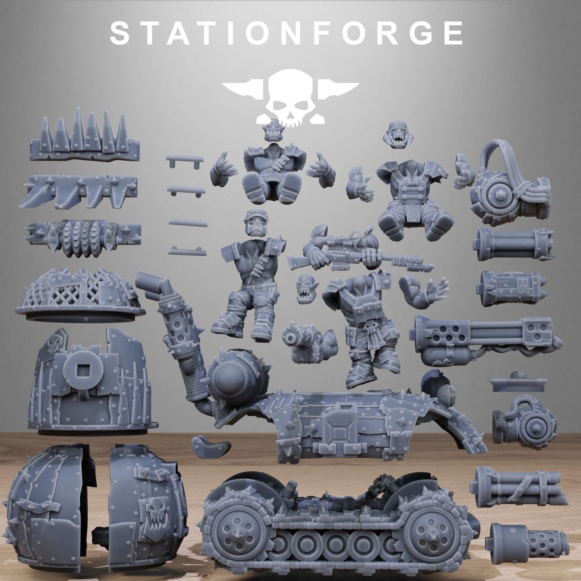 Orkaz Mini Tank - in 12k - by Station Forge