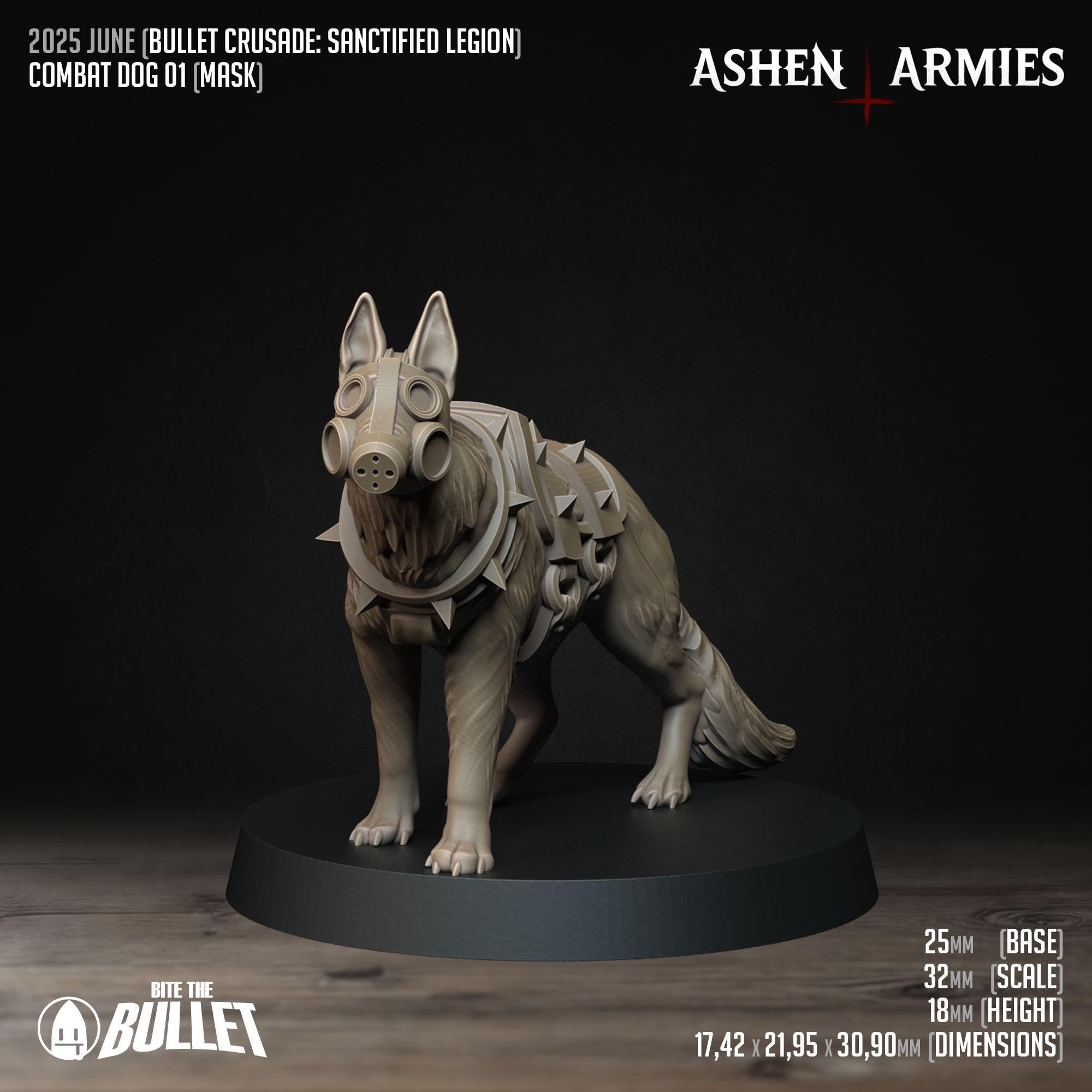 Bullet Crusade | Sanctified Legion - Combat Dogs  - in 12k - by Ashen Armies
