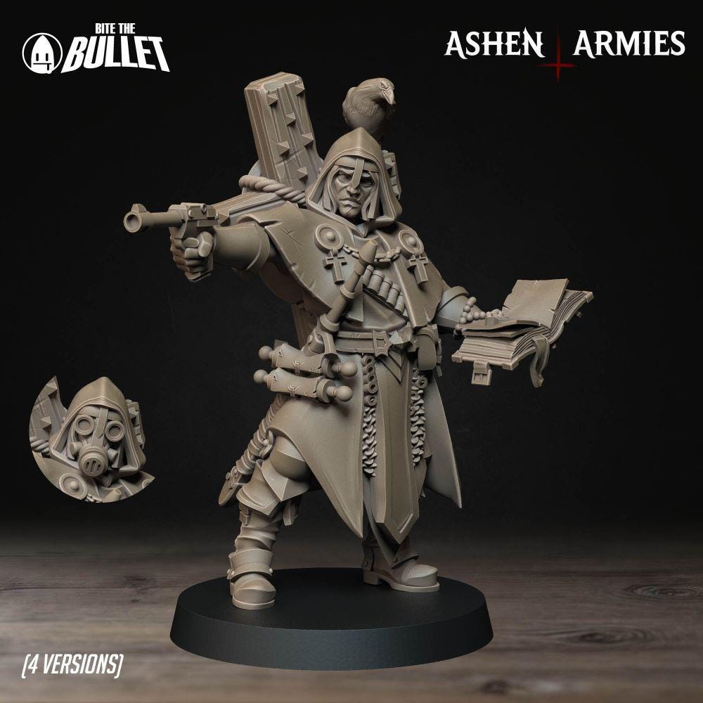 Bullet Crusade | Sanctified Legion -  Cleric - in 12k - by Ashen Armies