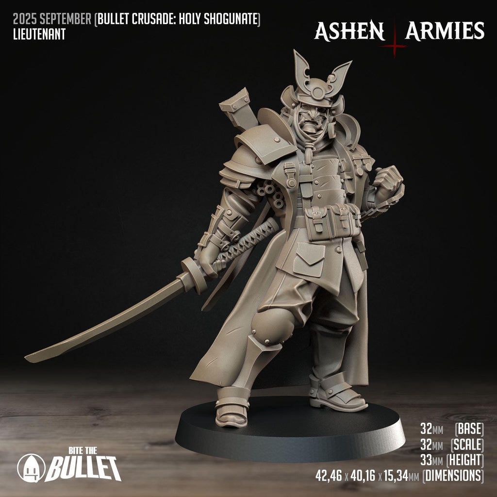 Bullet Crusade | Holy Shogunate - Lieutenant - in 12k - by Ashen Armies
