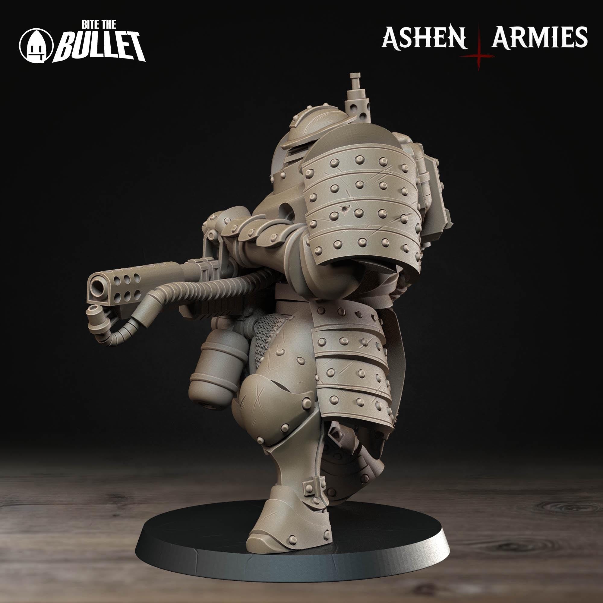 Bullet Crusade | Holy Shogunate - Mechanized Infantry (Flamethrower) - in 12k - by Ashen Armies