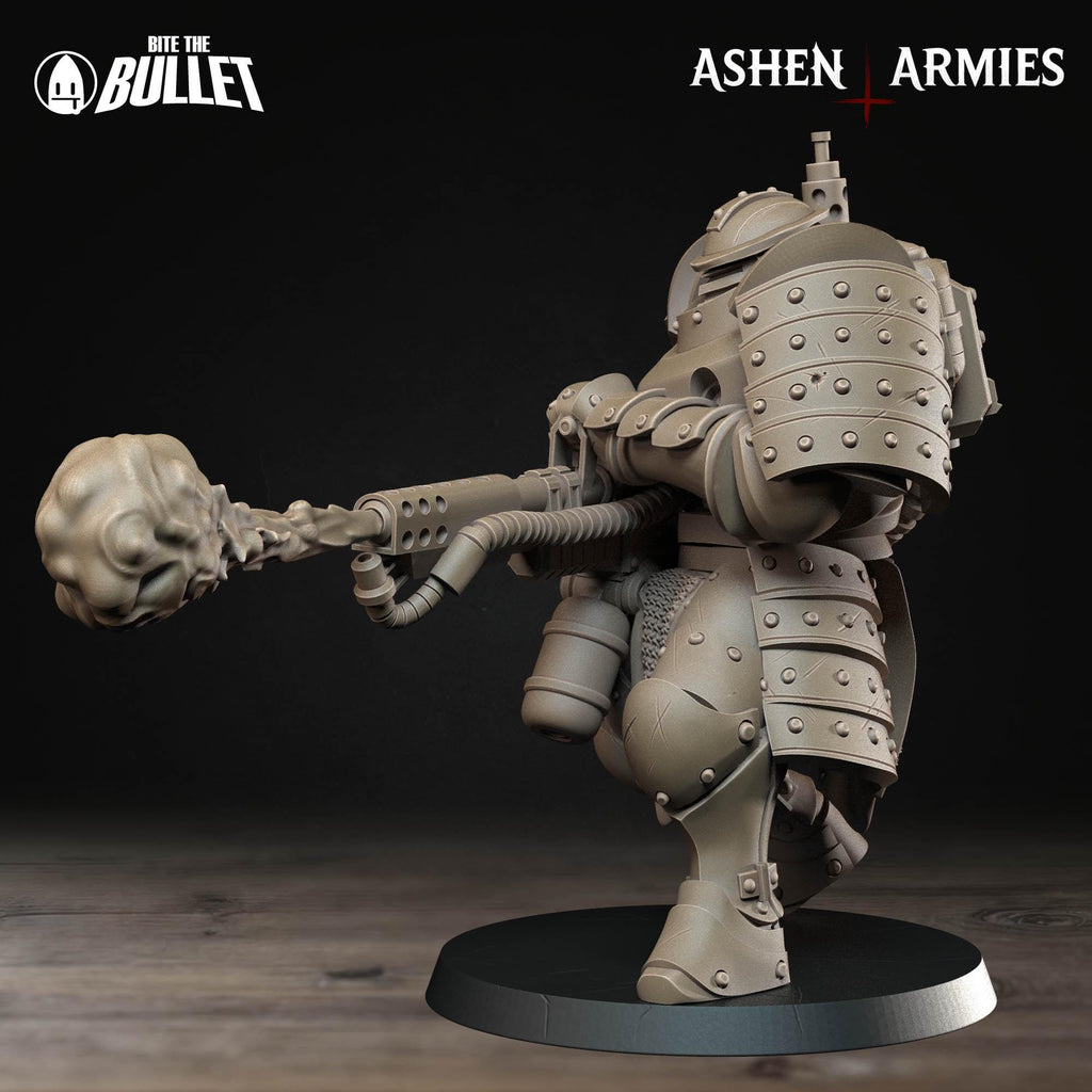 Bullet Crusade | Holy Shogunate - Mechanized Infantry (Flamethrower) - in 12k - by Ashen Armies