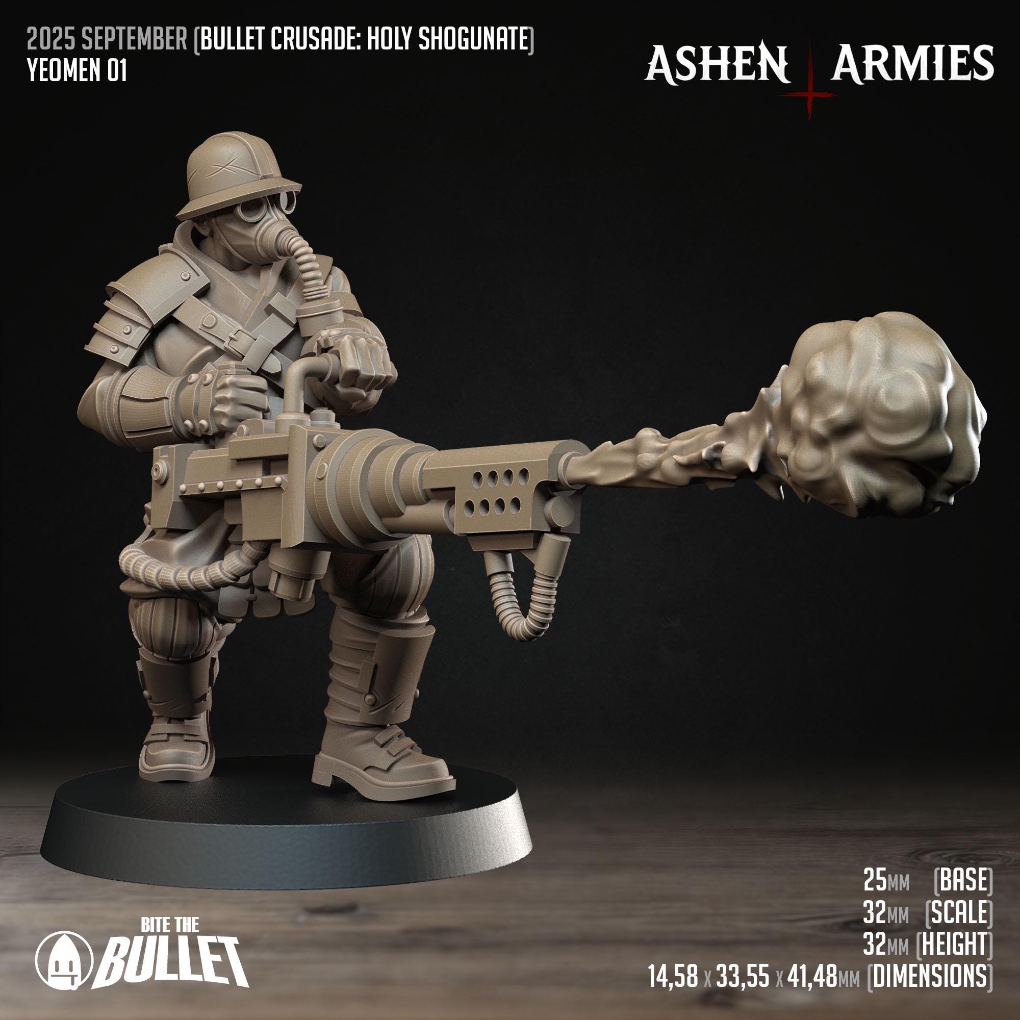 Bullet Crusade | Holy Shogunate - Yeomen  - in 12k - by Ashen Armies