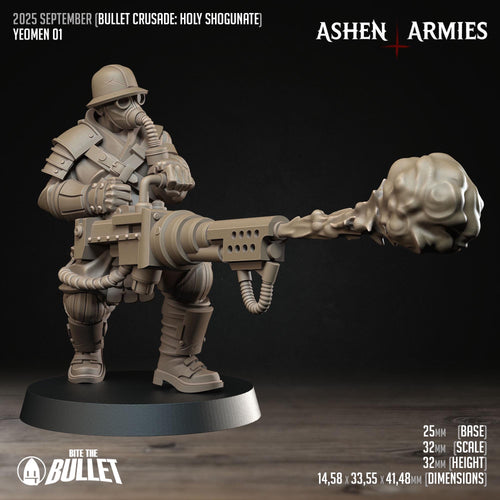 Bullet Crusade | Holy Shogunate - Yeomen  - in 12k - by Ashen Armies