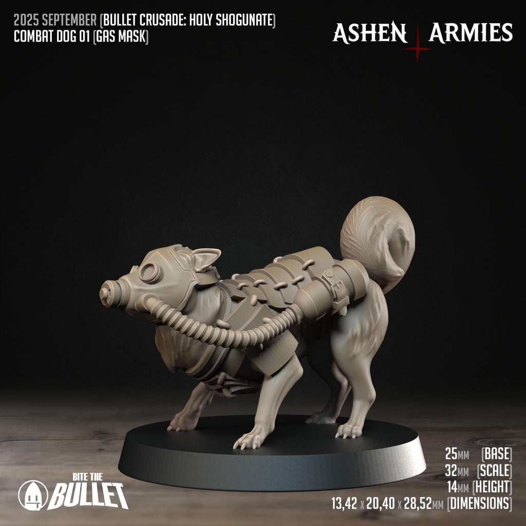Bullet Crusade | Holy Shogunate - Combat Dogs  - in 12k - by Ashen Armies