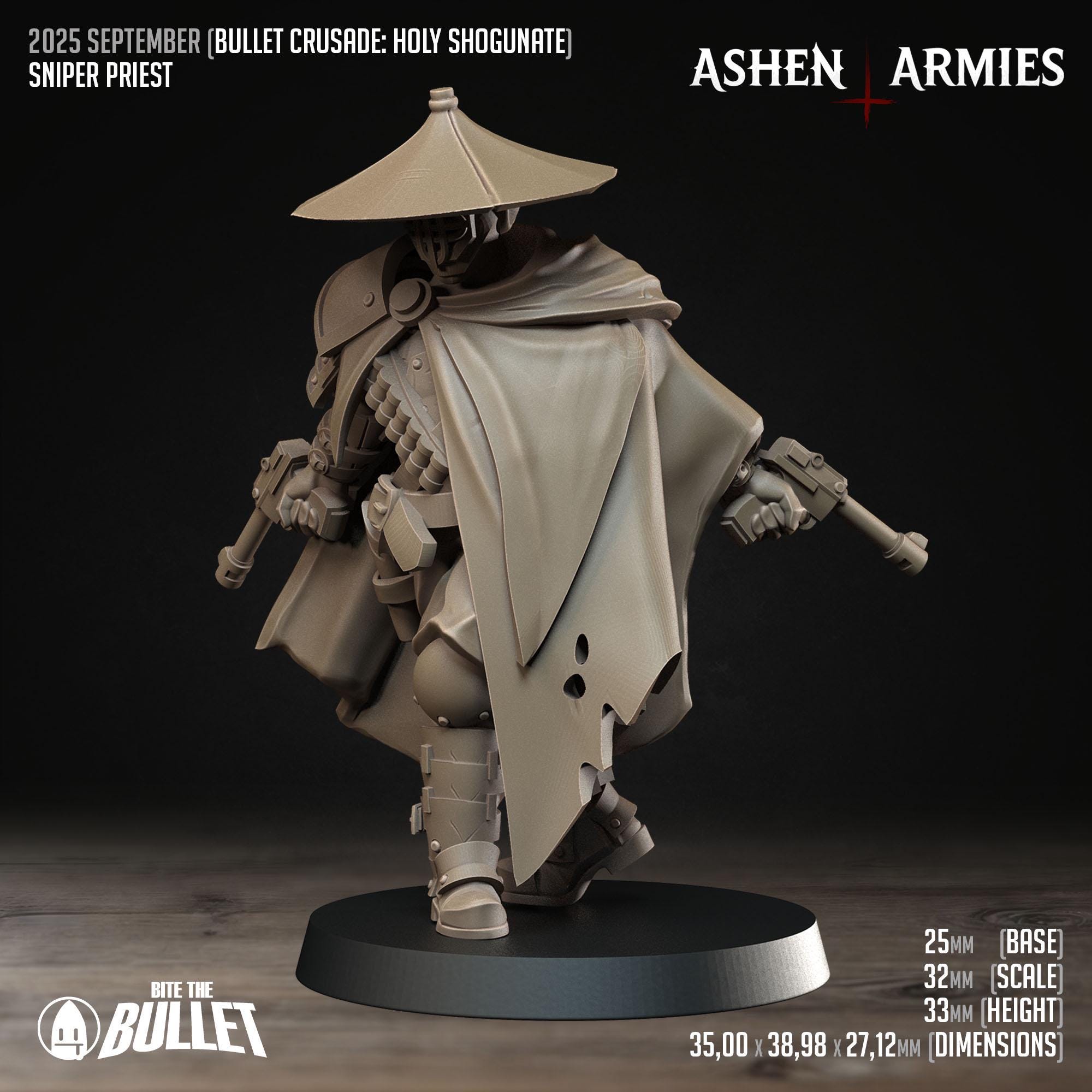 Bullet Crusade | Holy Shogunate - Sniper Priest - in 12k - by Ashen Armies