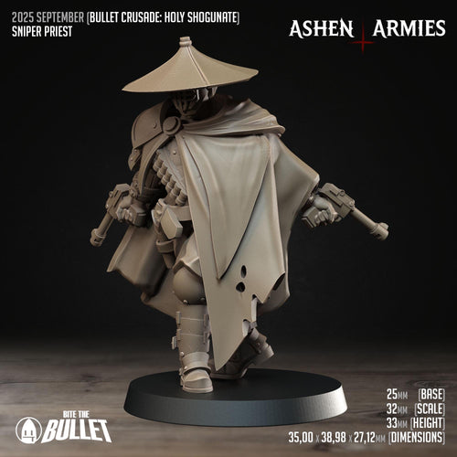 Bullet Crusade | Holy Shogunate - Sniper Priest - in 12k - by Ashen Armies