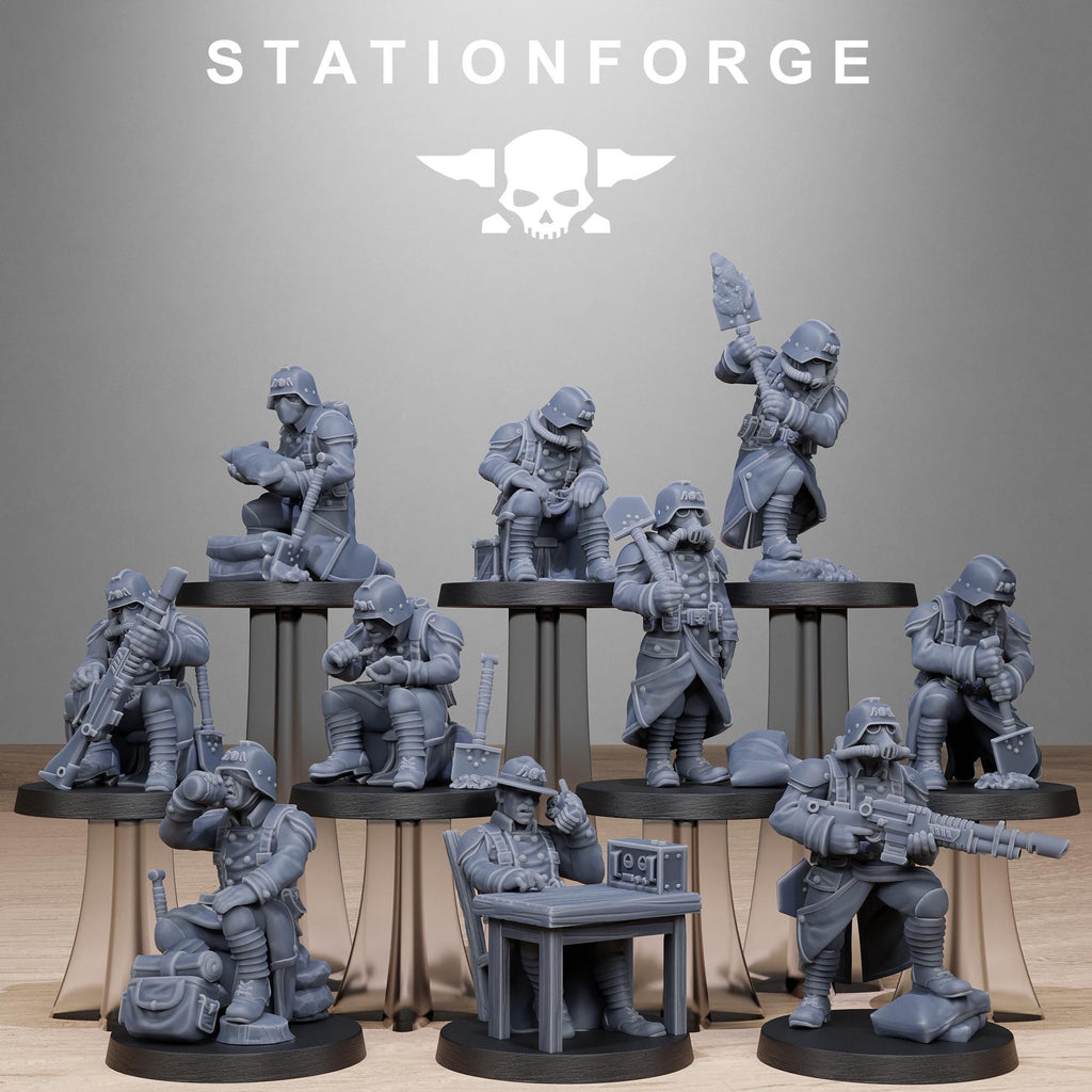 GrimGuard Chill Squad  10 Models - in 12k - by Station Forge