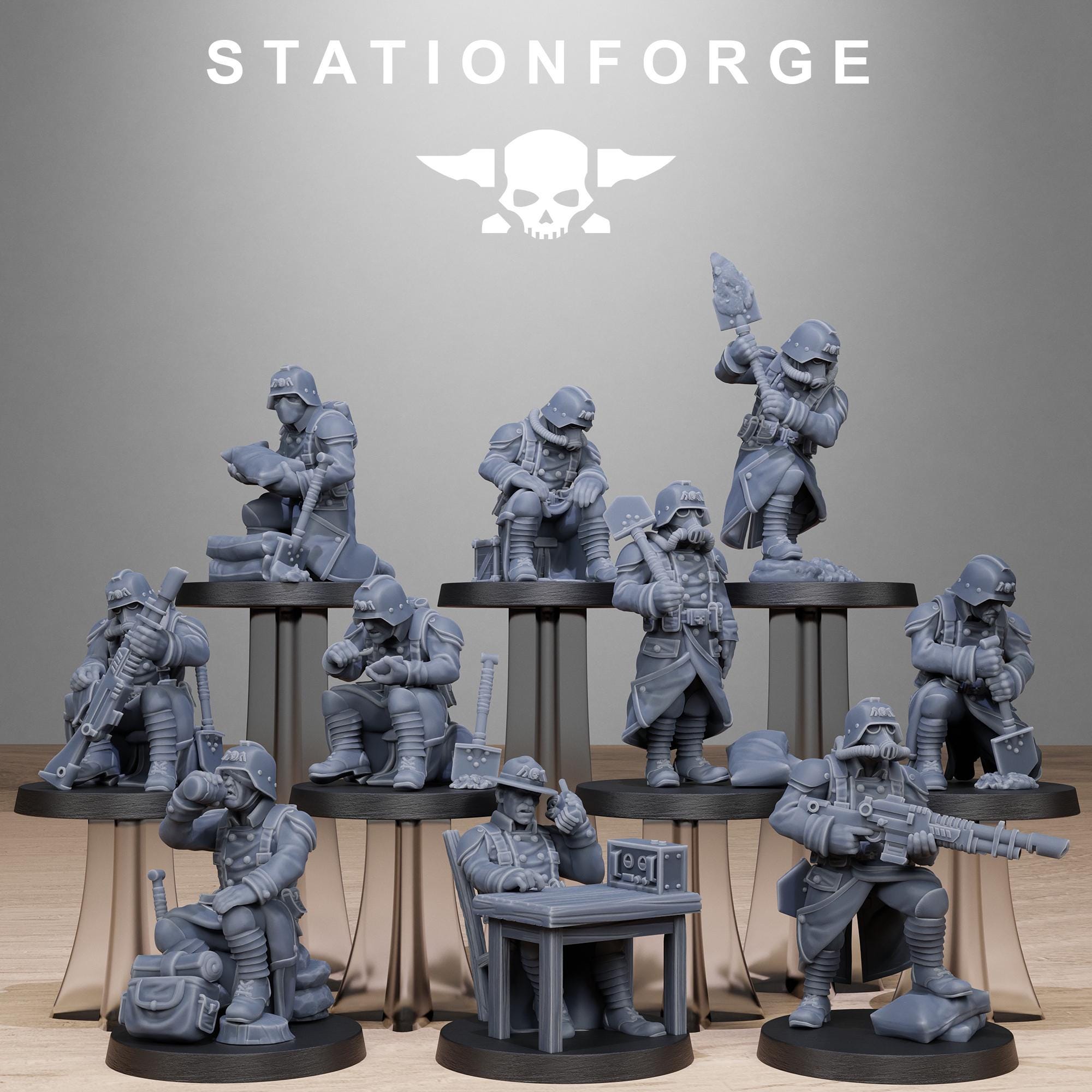 GrimGuard Chill Squad  10 Models - in 12k - by Station Forge