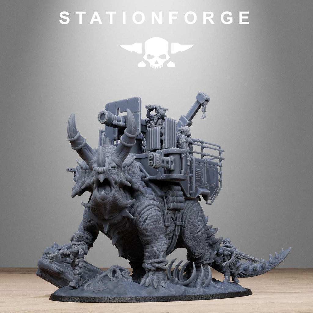 GrimGuard Jungle Fighters Triceratank - in 12k -  by Station Forge
