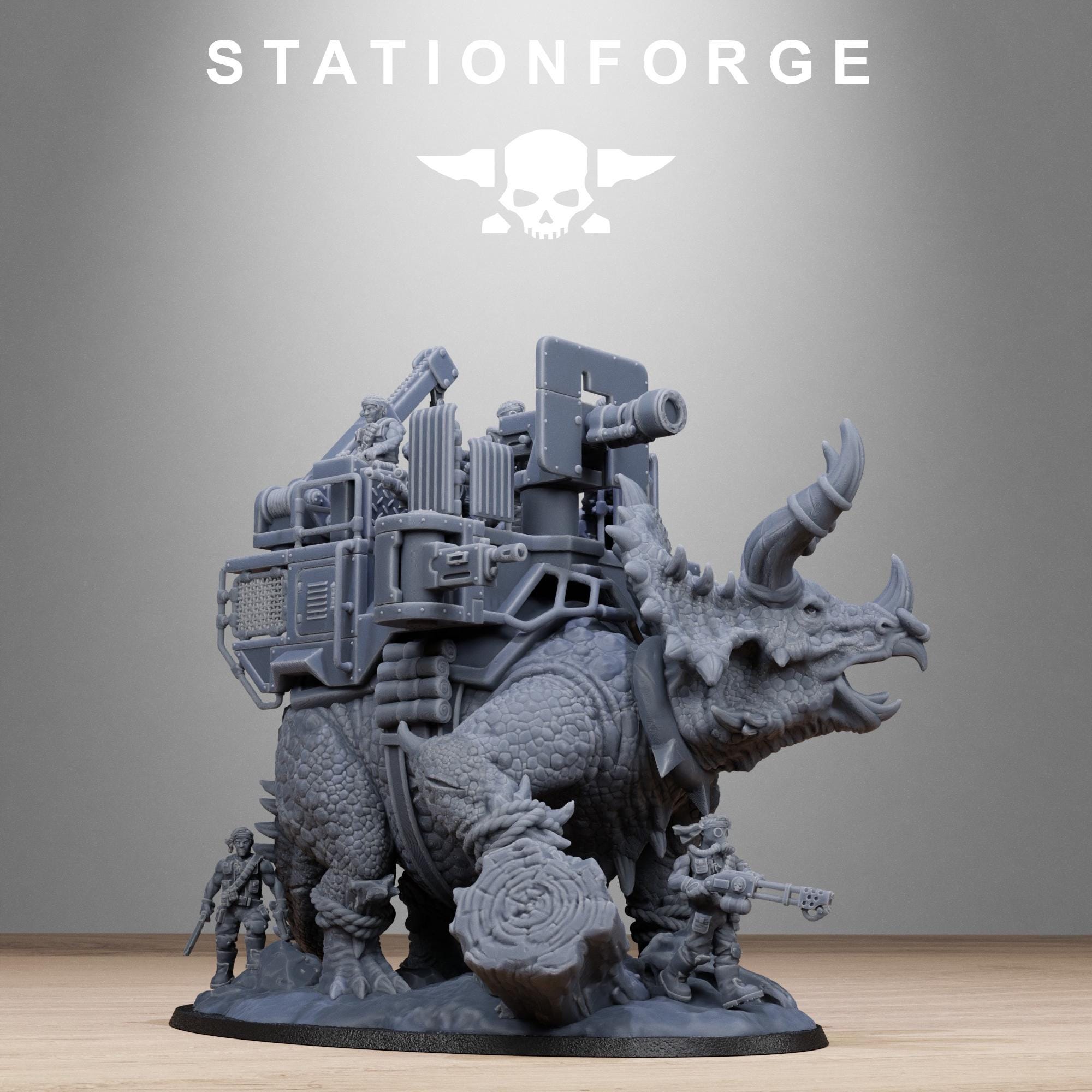 GrimGuard Jungle Fighters Triceratank - in 12k -  by Station Forge