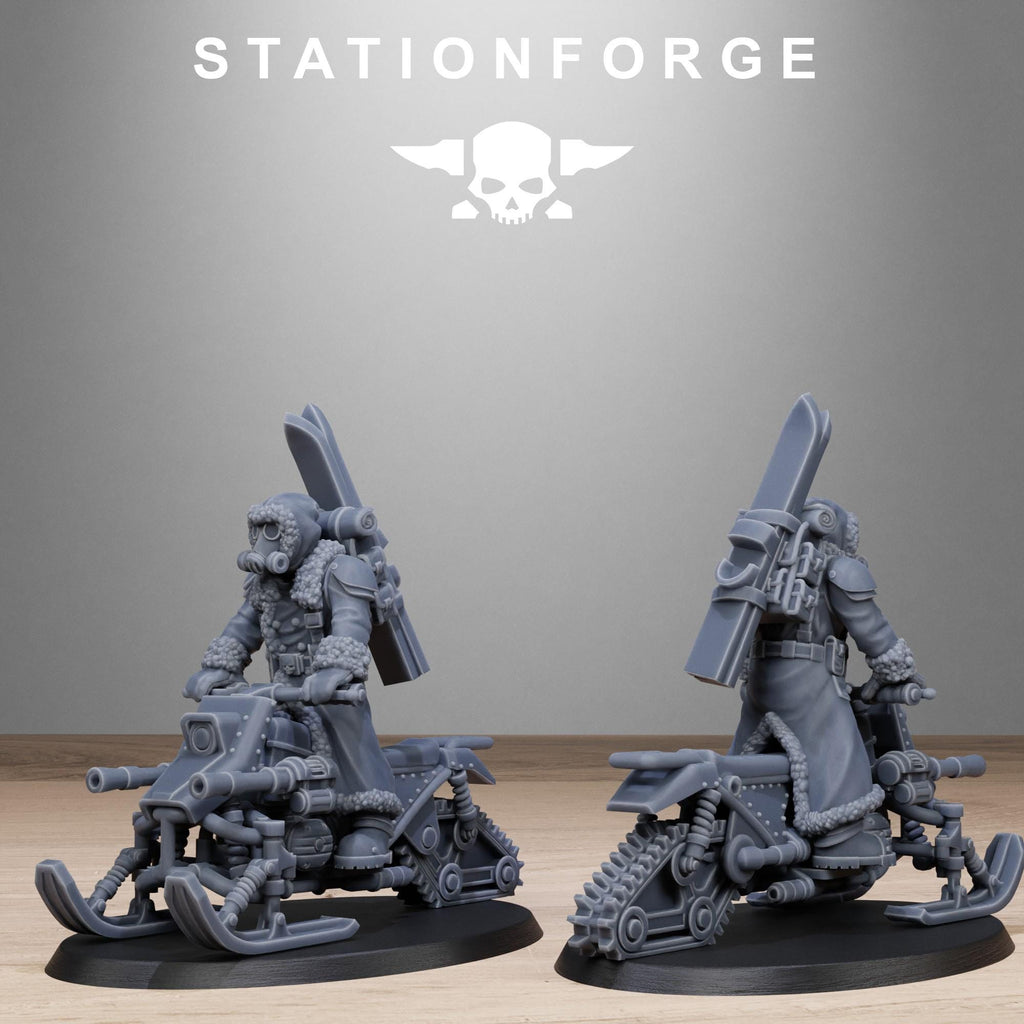 GrimGuard FrostWatch Snowbikers 10 models - in 12k - by Station Forge 2 variants