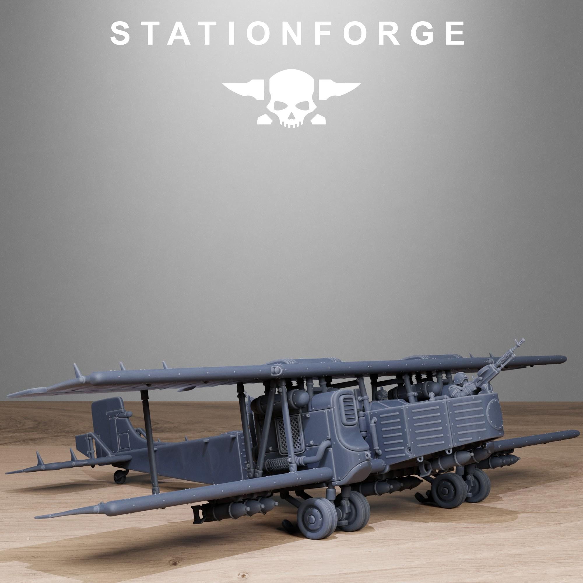 Grimguard Iron Biplane - in 12k -  by Station Forge