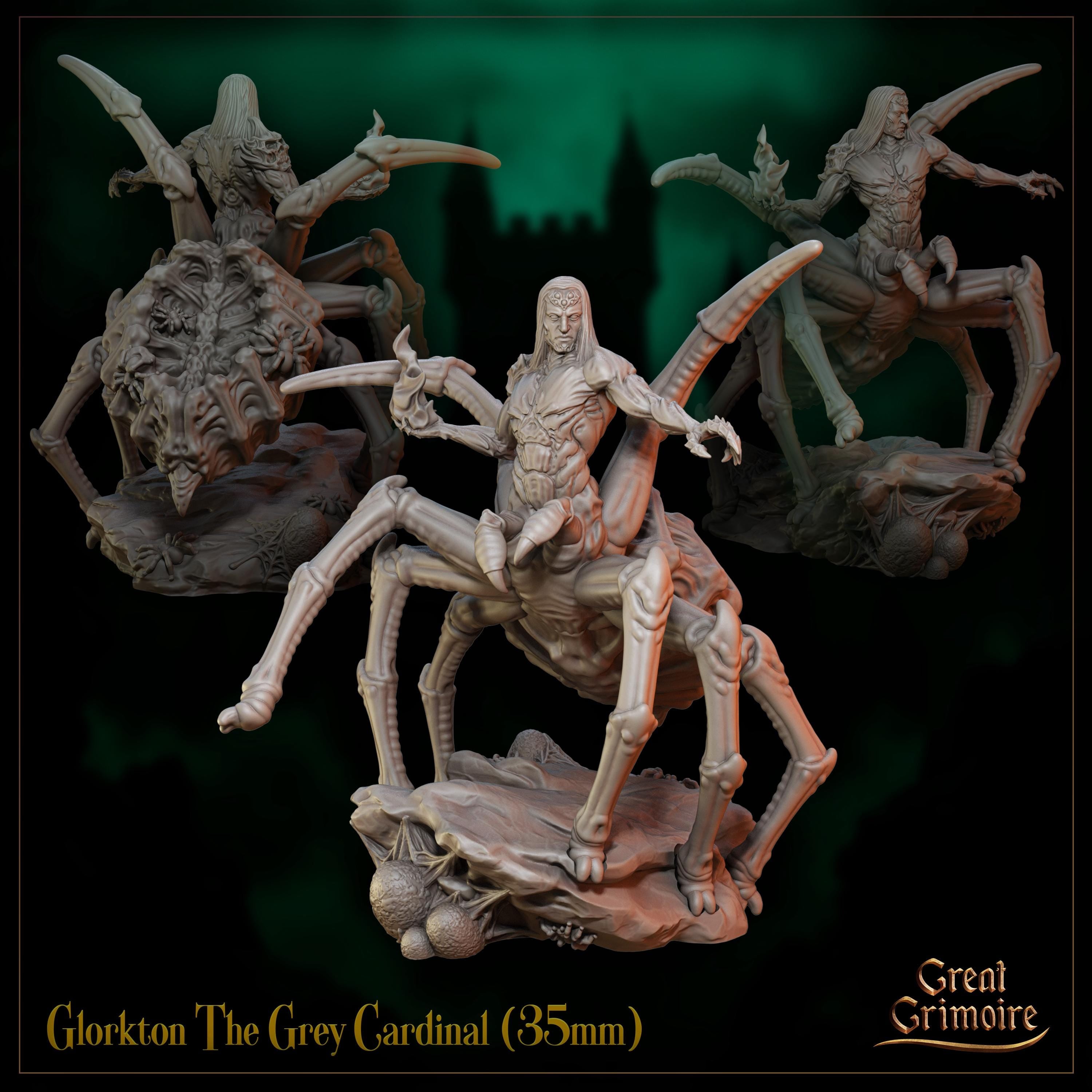 Glorkton The Grey Cardinal  - in 12k - by Great Grimoire