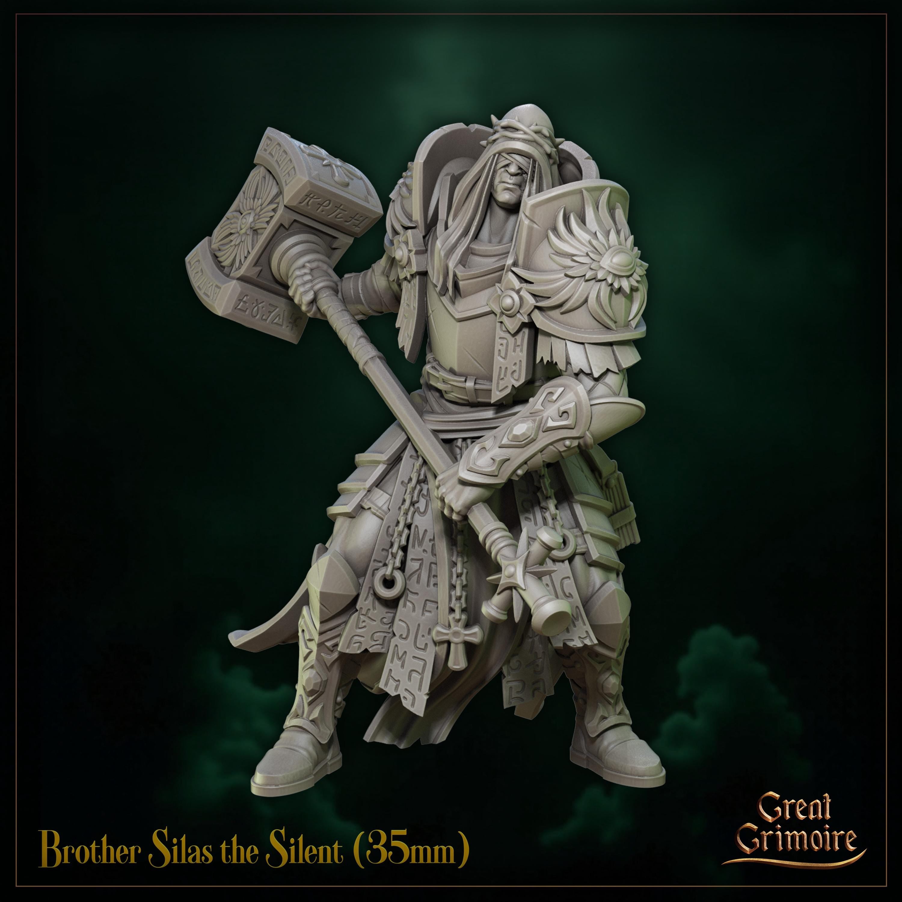 Brother Silas the Silent - in 12k - by Great Grimoire